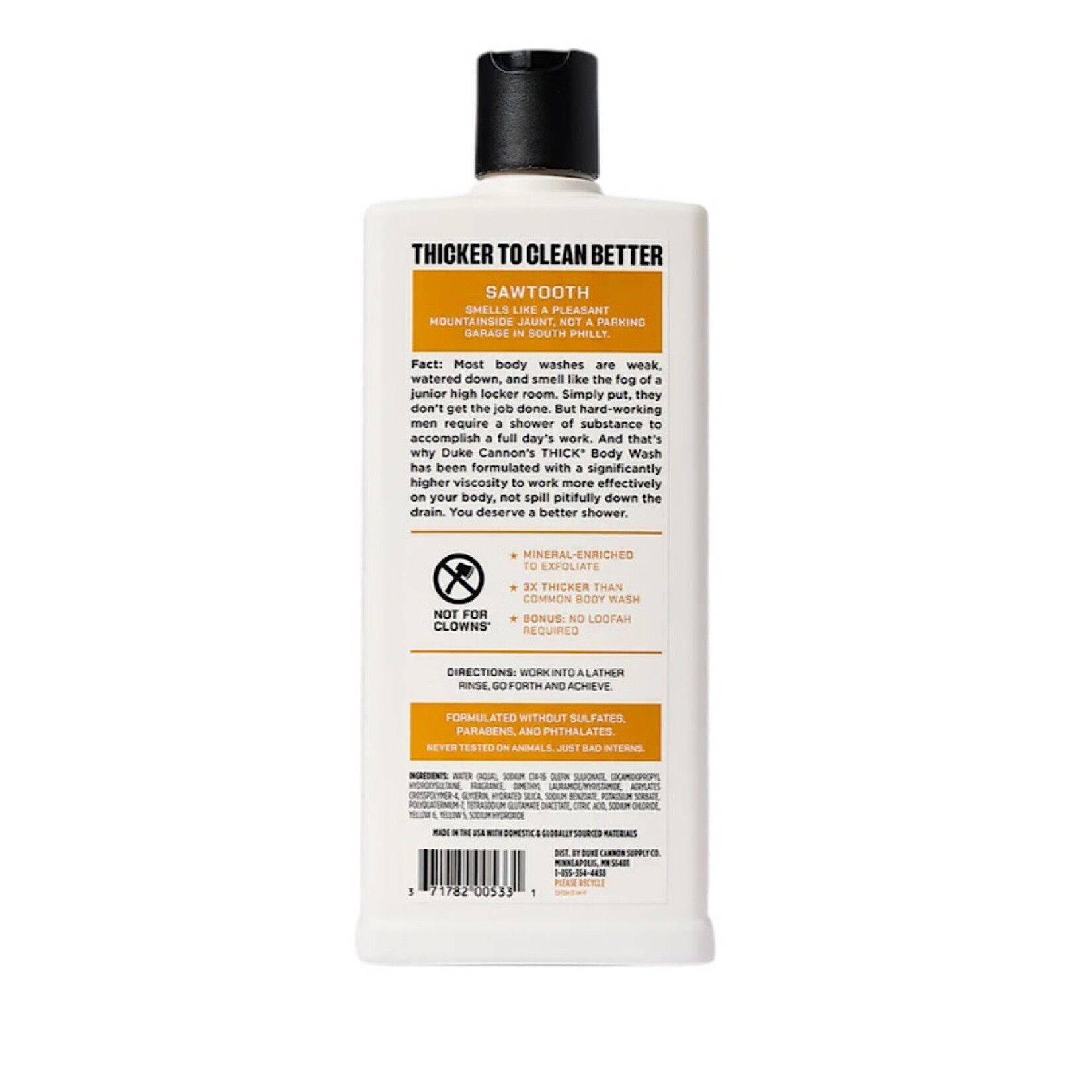 Duke Cannon Duke Cannon Thick Body Wash-Sawtooth 18 oz