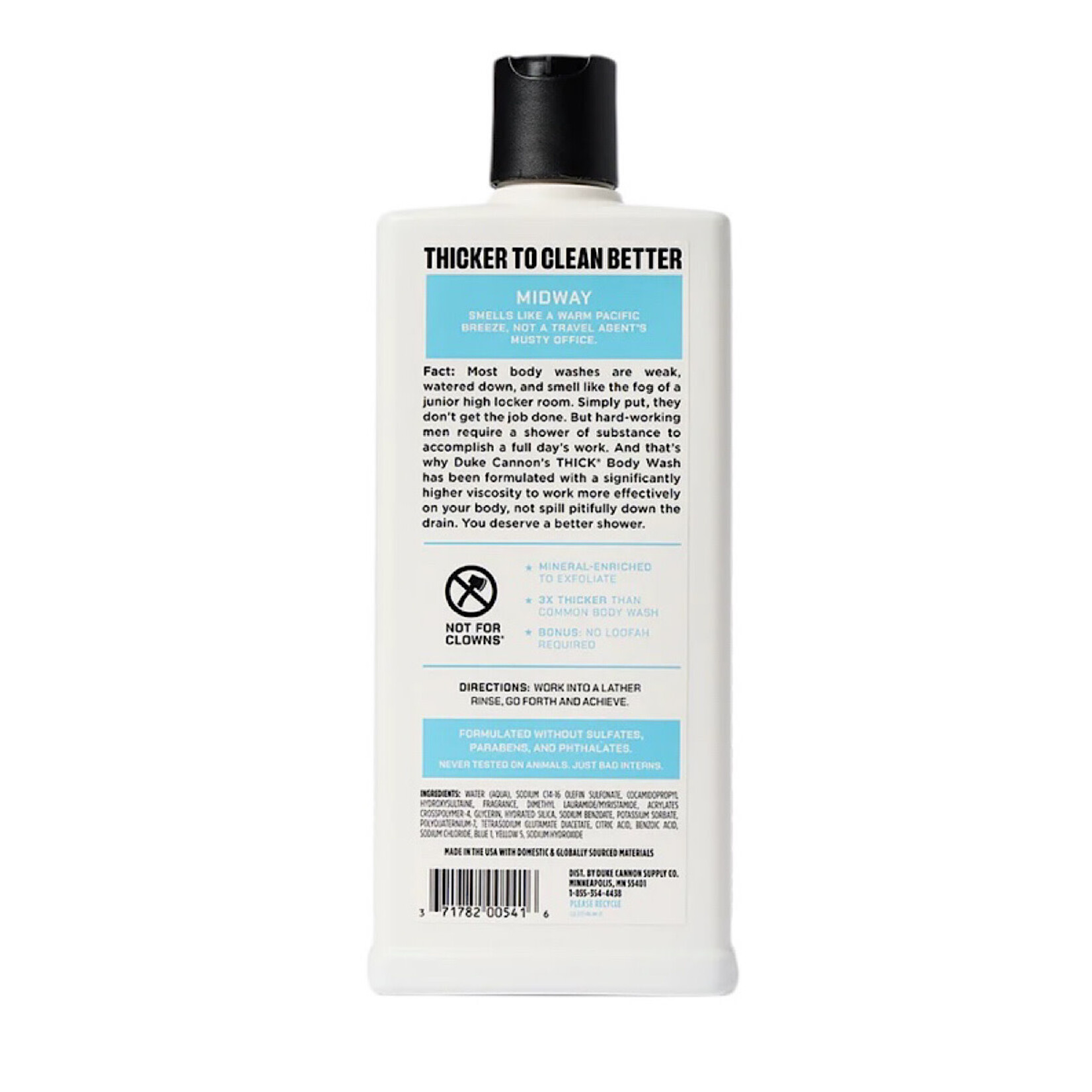 Duke Cannon Duke Cannon Thick Body Wash Midway 18 oz
