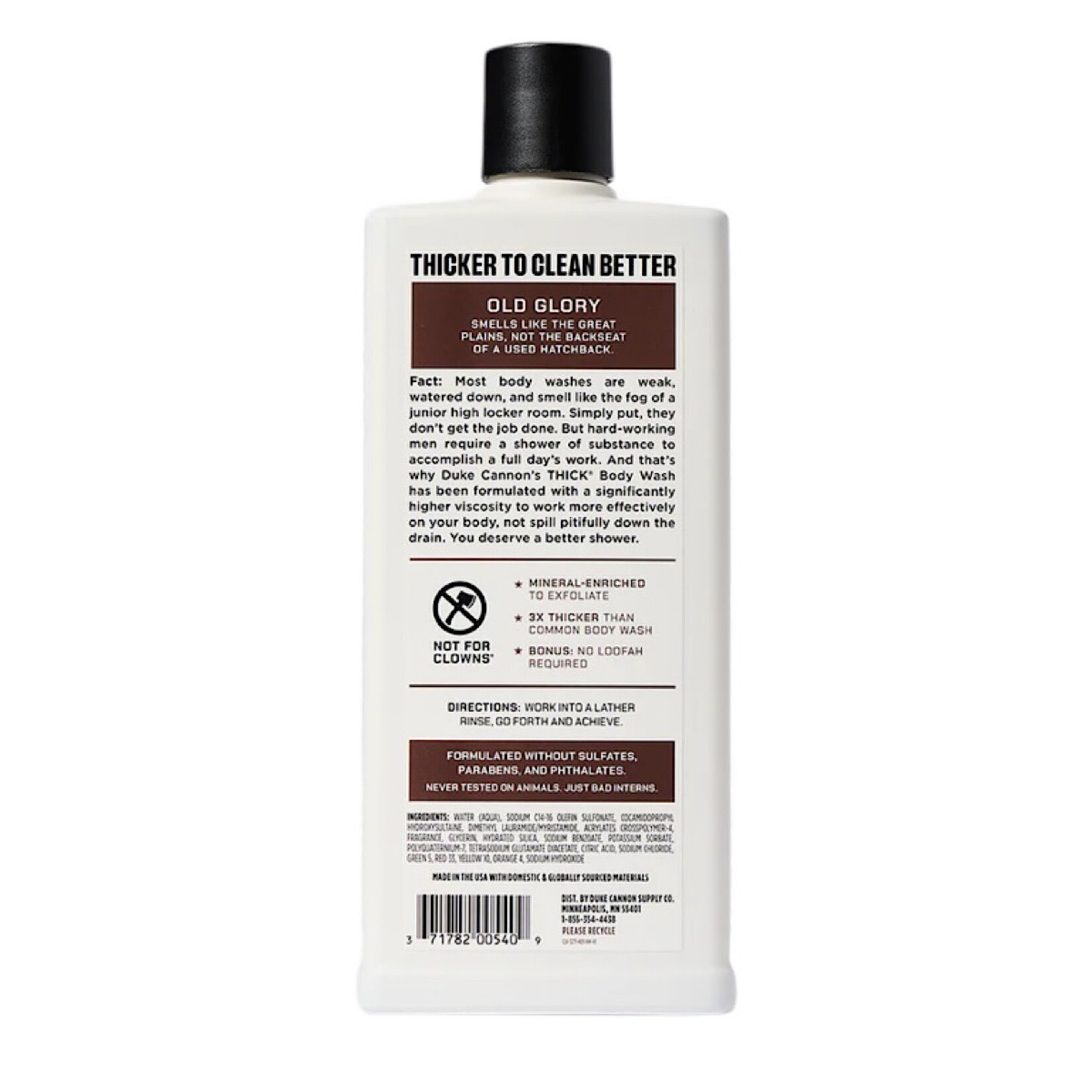Duke Cannon Duke Cannon Thick Body Wash- Old Glory 18 oz
