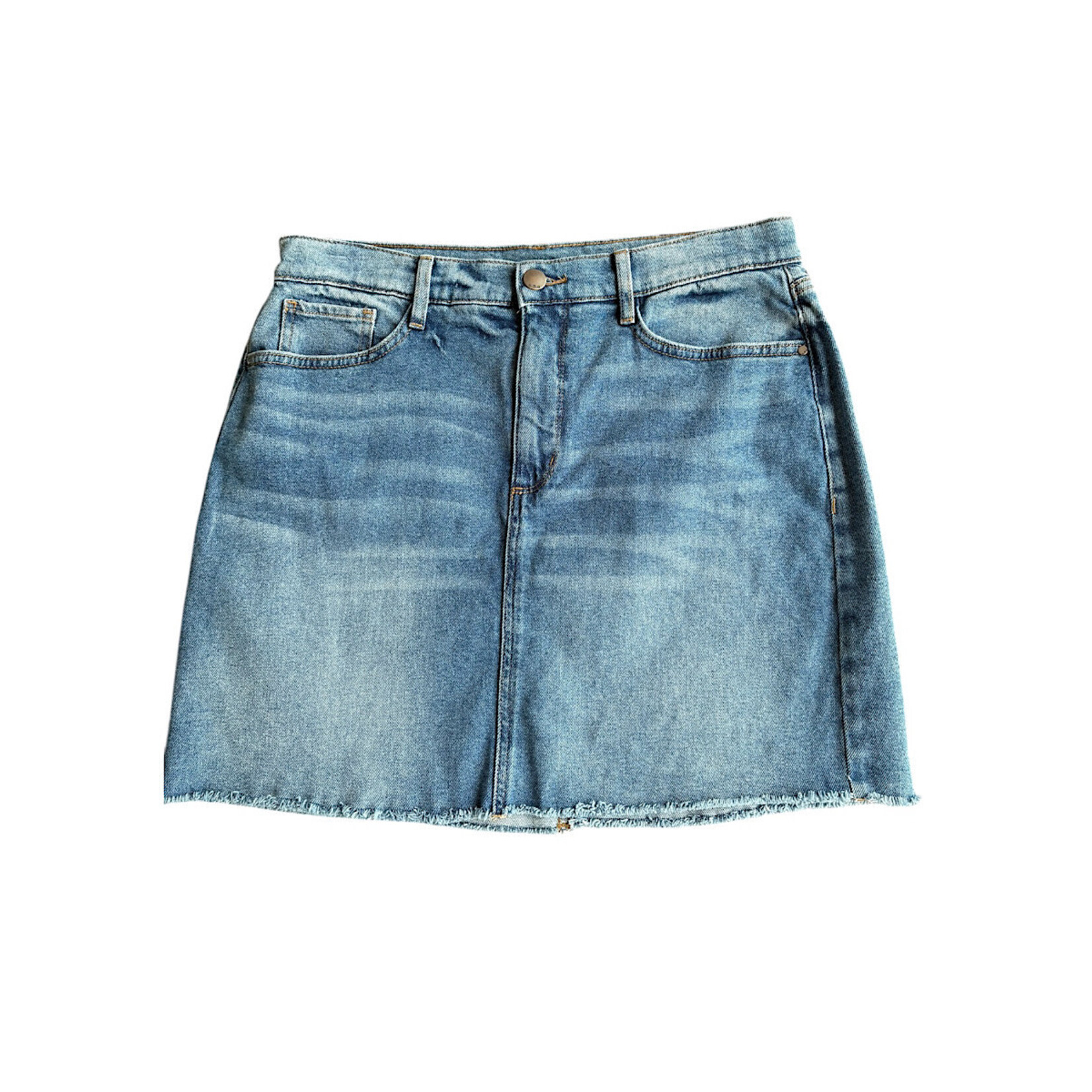 Medium Wash Denim Skirt Size 8-RF