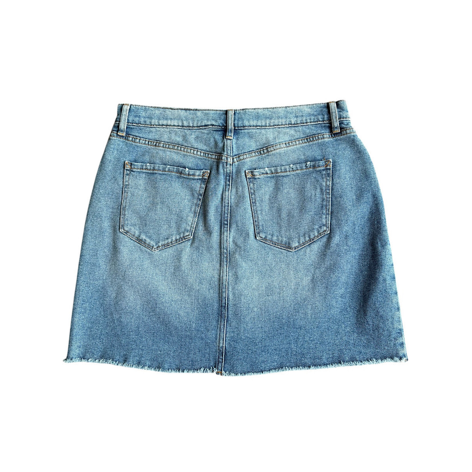 Medium Wash Denim Skirt Size 8-RF