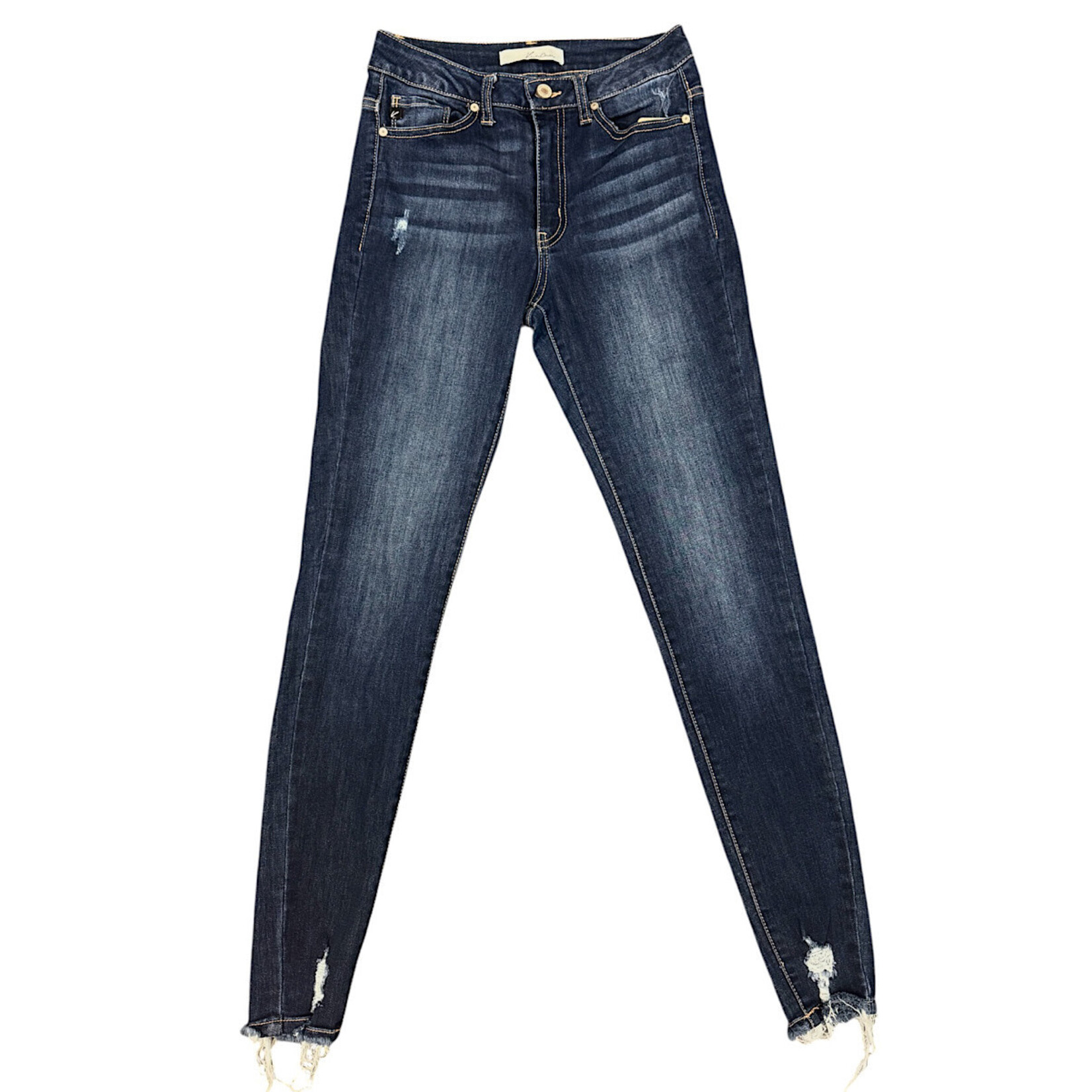 KanCan KC7112D Dark Wash Skinny Fit Jeans Size 3/25-RF