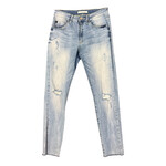KanCan VBK1178A  Light Wash Distressed Skinny Fit Jeans Size 29-RF