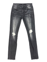 MISS ME M1001S45 Black Distressed Skinny Fit Jeans Size 26-RF
