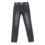 Flying Monkey Y2633 Black Distressed Skinny Fit Jeans Size 25-RF