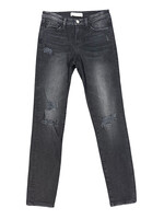 Flying Monkey Y2633 Black Distressed Skinny Fit Jeans Size 25-RF