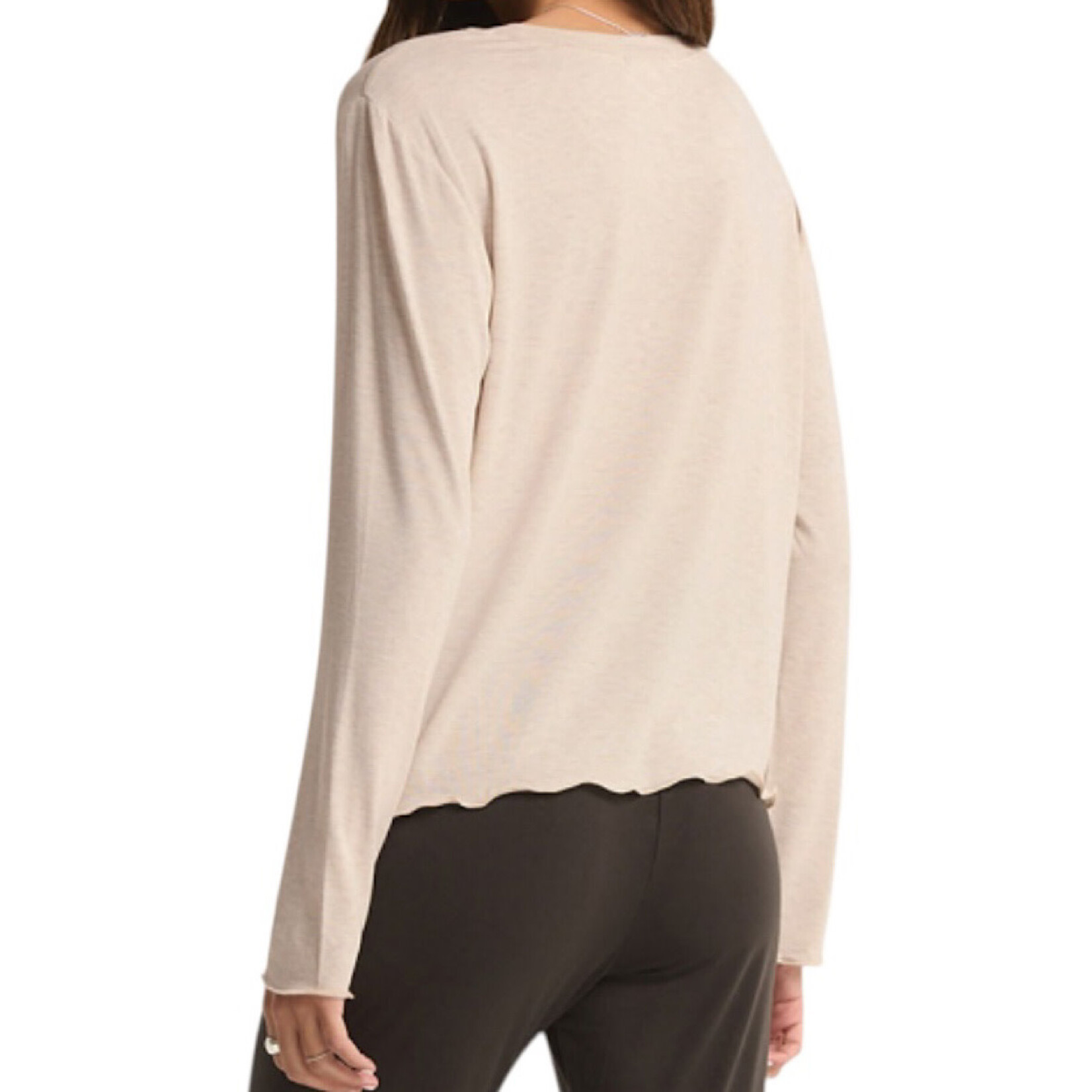 Z Supply Z Supply Hometown LS Top Heather Linen
