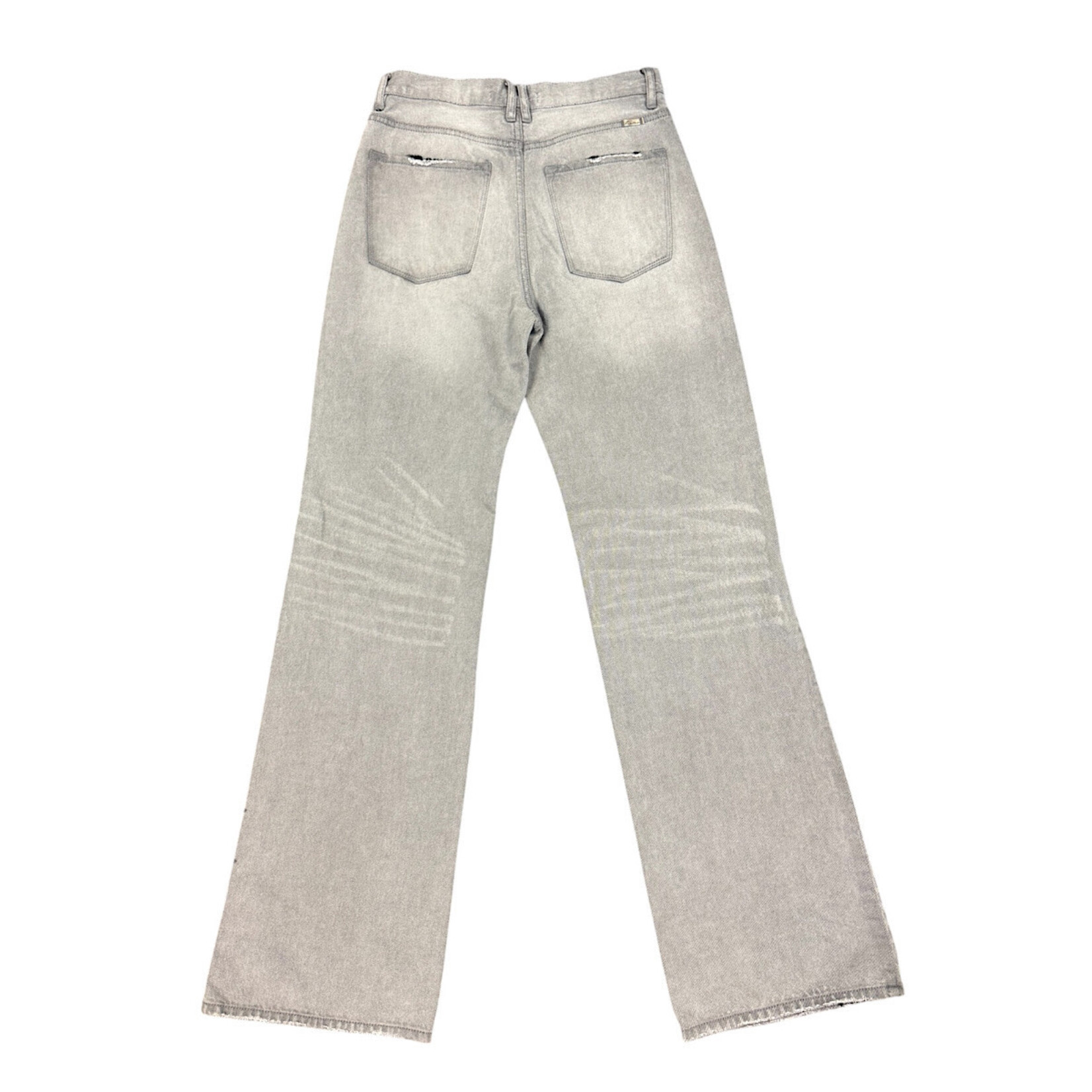 KanCan KC7373lg Light Grey Wide Leg Jeans Size 5/26-RF