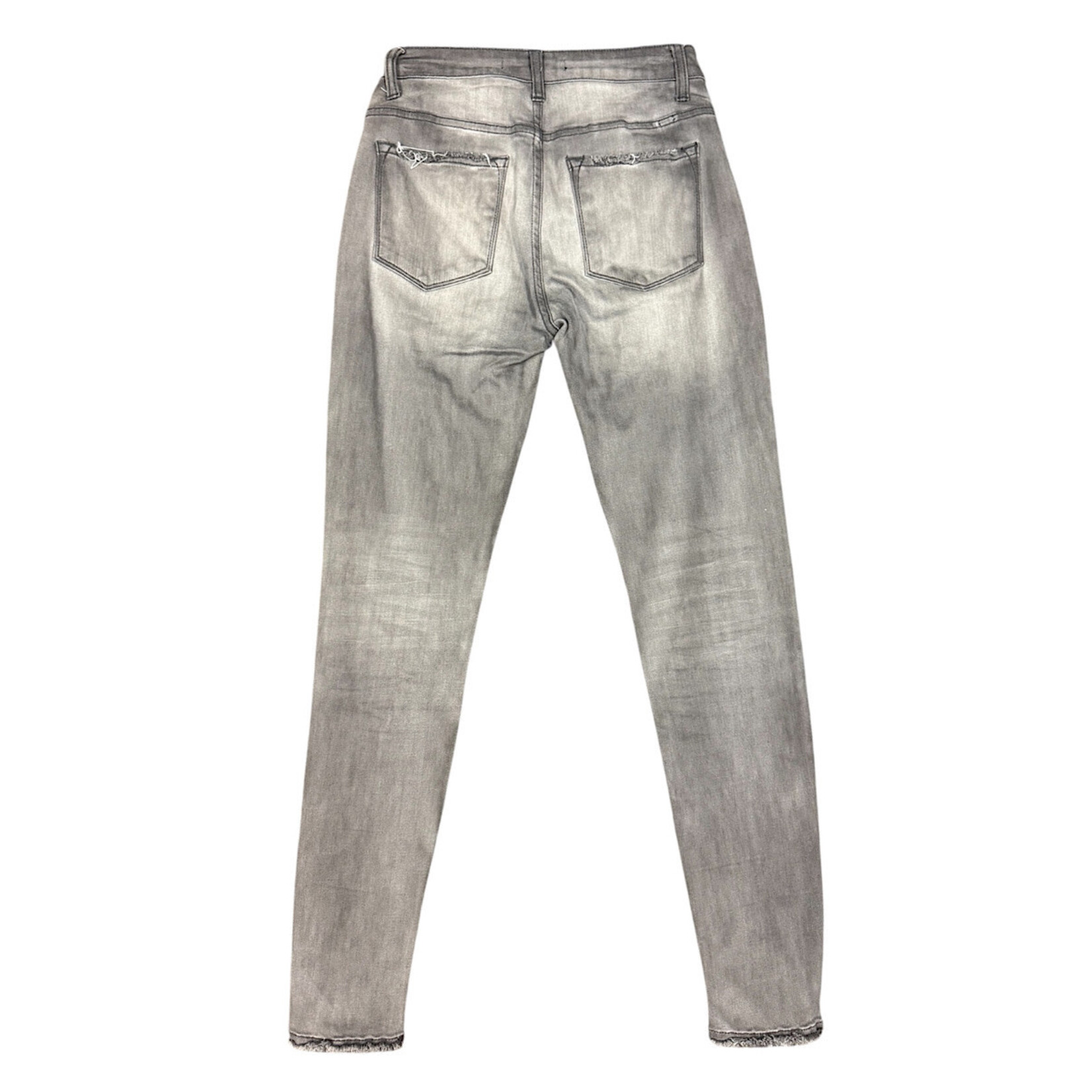 KanCan KC7266GM Grey Washed Skinny Fit Jeans Size 5/26-RF
