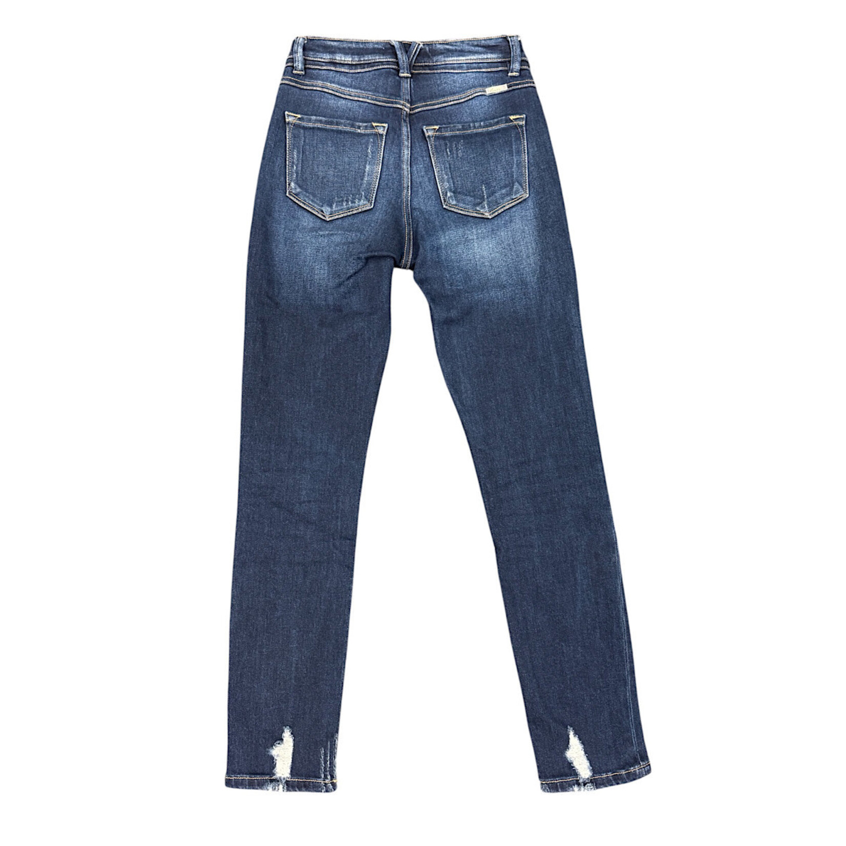 KanCan KC9249D Dark Wash Distress Skinny Fit Jeans Size 3/25-RF