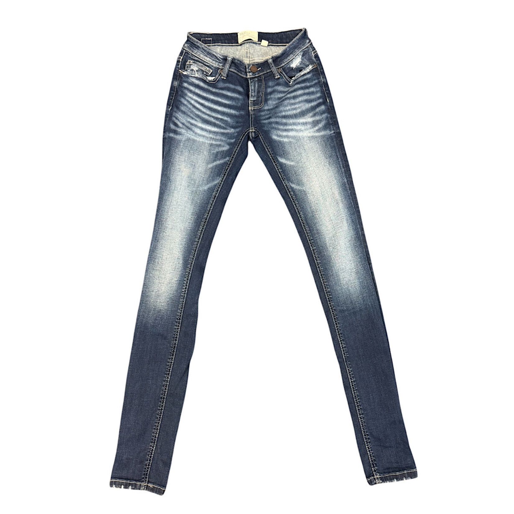 BKE ABK2611 Medium Wash Tall Skinny Jeans Size 25L-RF