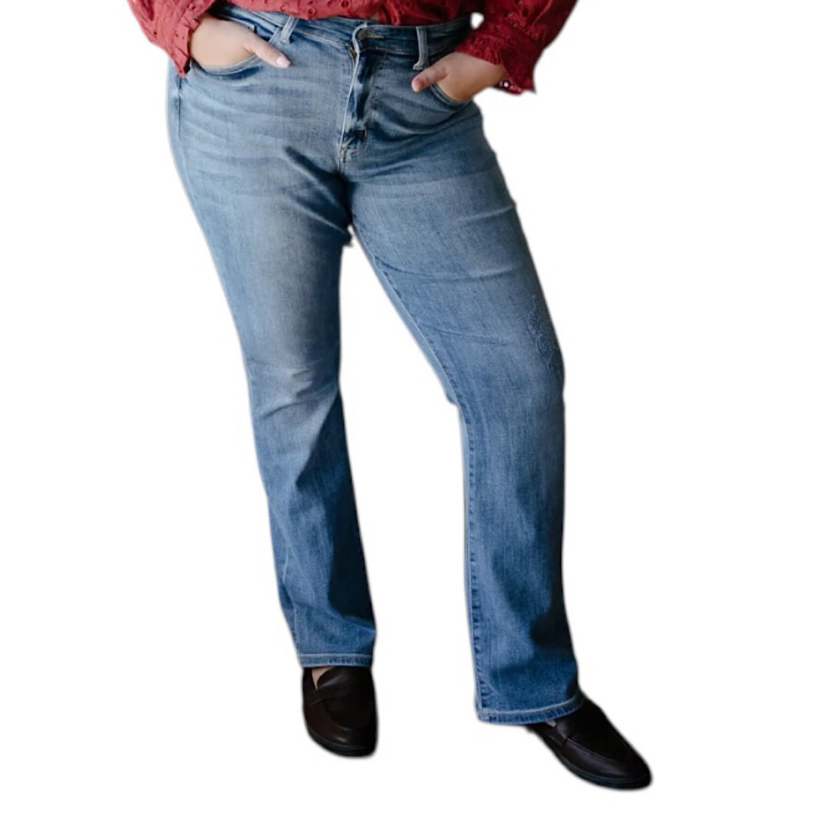 Judy Blue JB82337LT-PL Mid Rise Bootcut