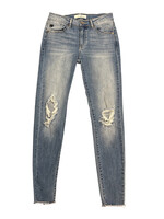 KanCan KC8274M Distressed Medium Wash Skinny Jeans Size 3/25-RF