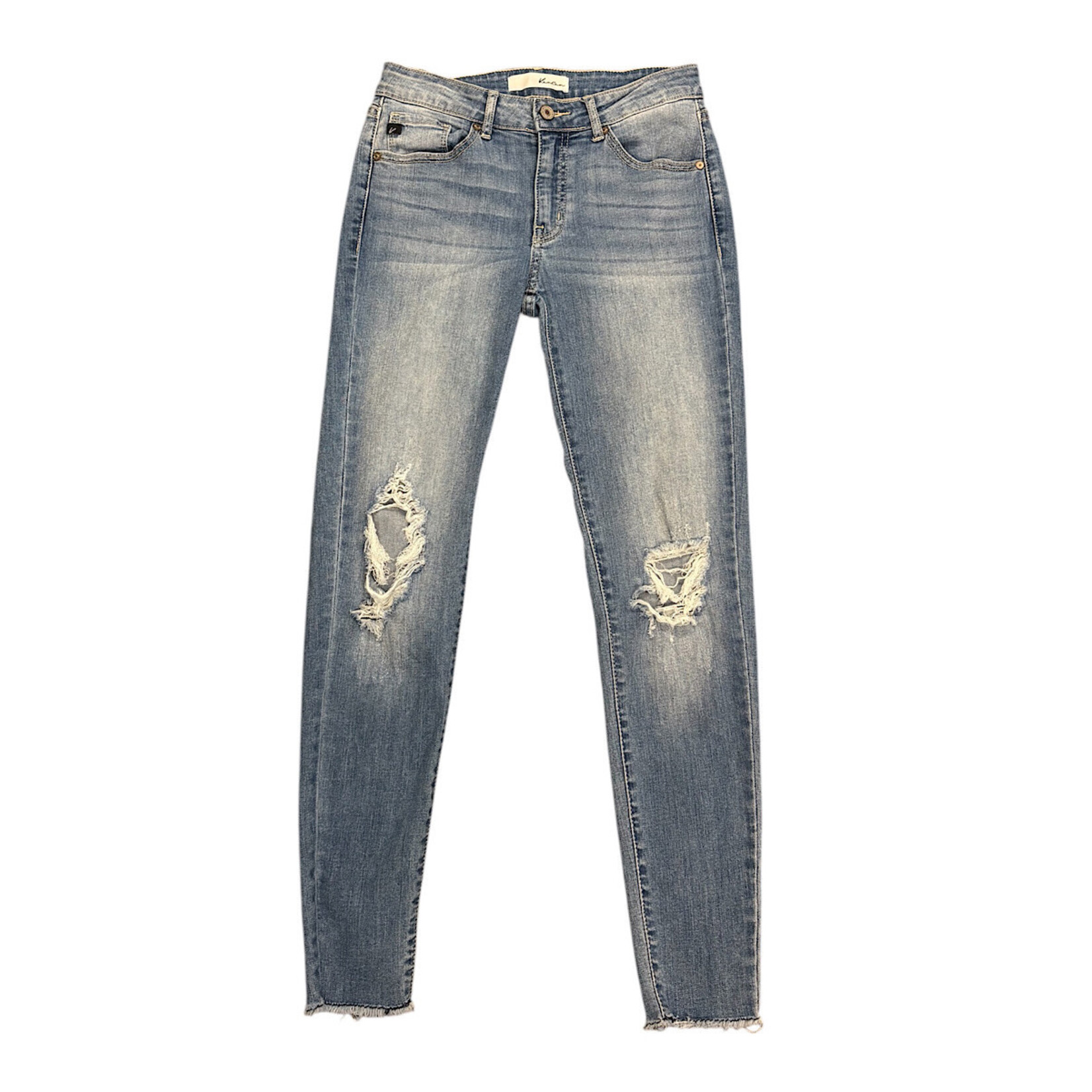 KanCan KC8274M Distressed Medium Wash Skinny Jeans Size 3/25-RF