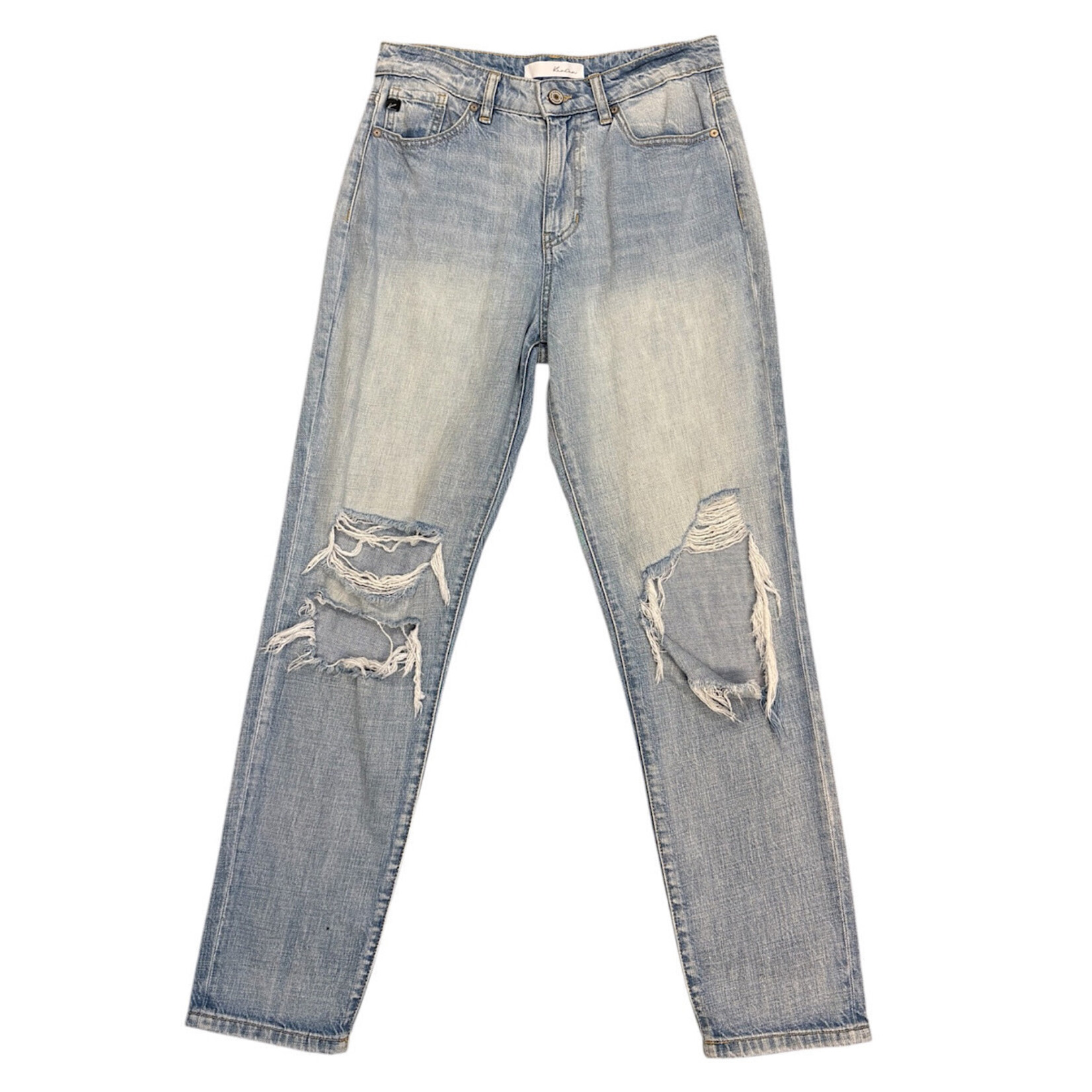 KanCan KC8579L Light Wash Distressed Slim Fit Jeans Size 5/26-RF