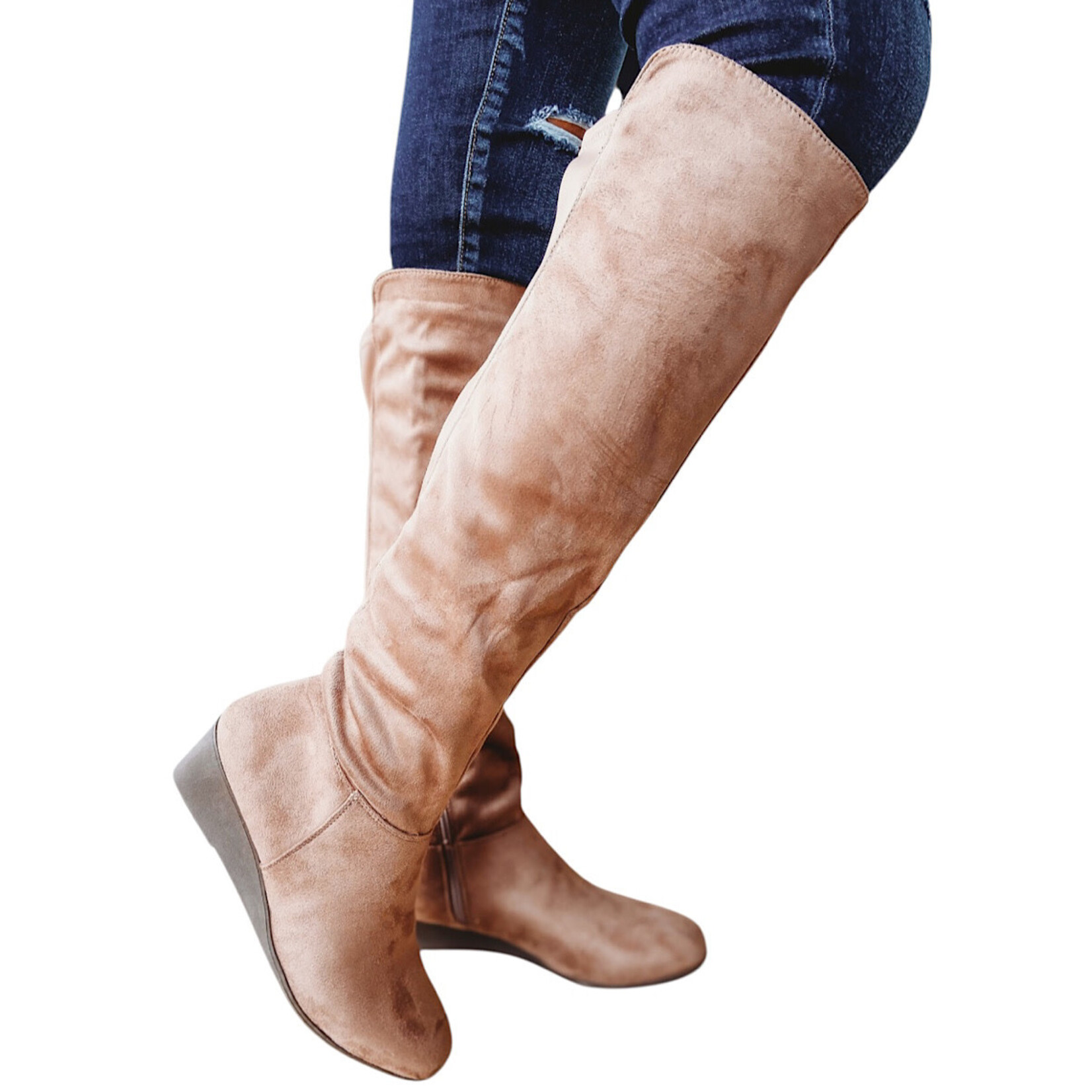 CL Light-On Tall Taupe Boot