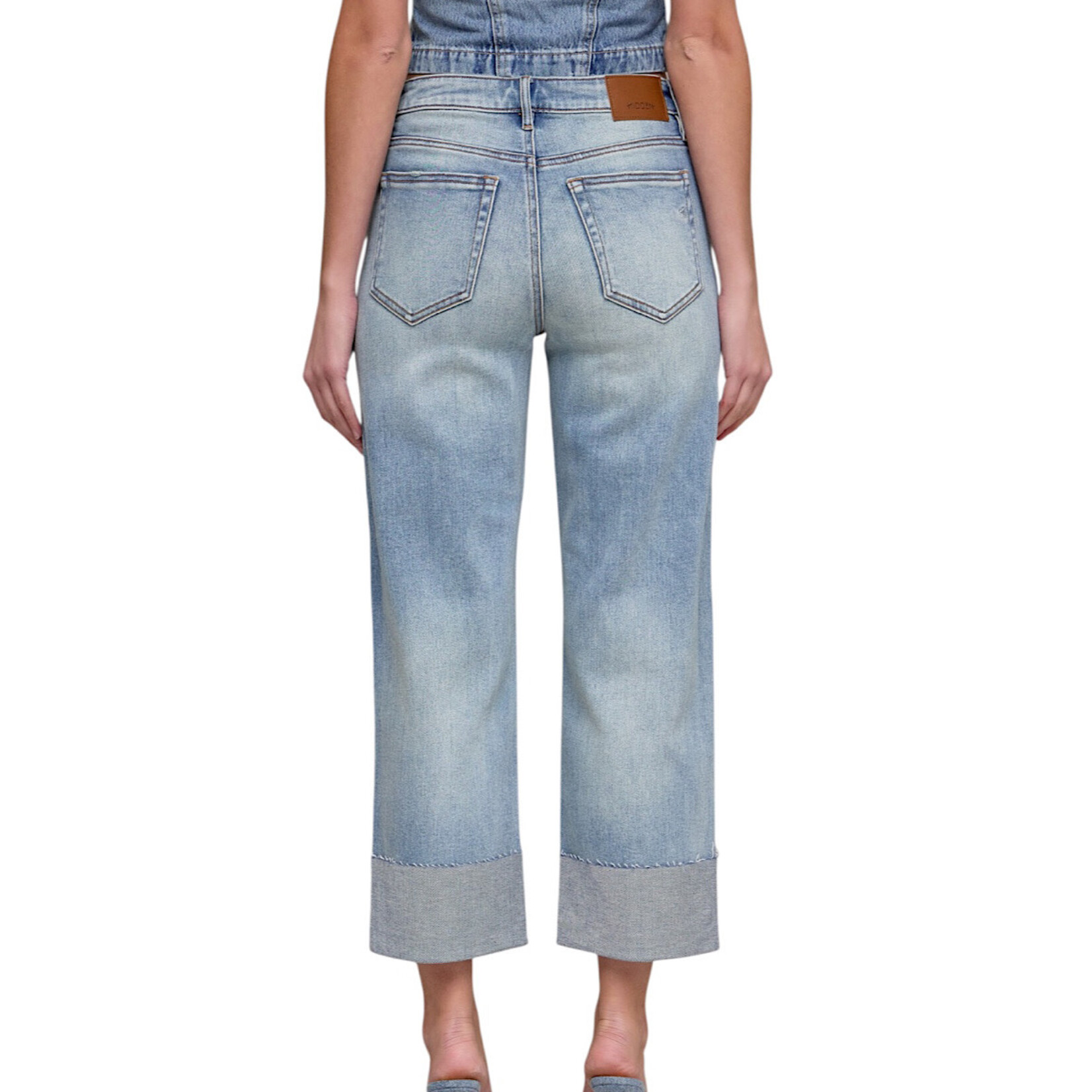 Hidden HD1725WSC-VT Vintage Ella High Rise Wide Straight with 4" Wide Cuff