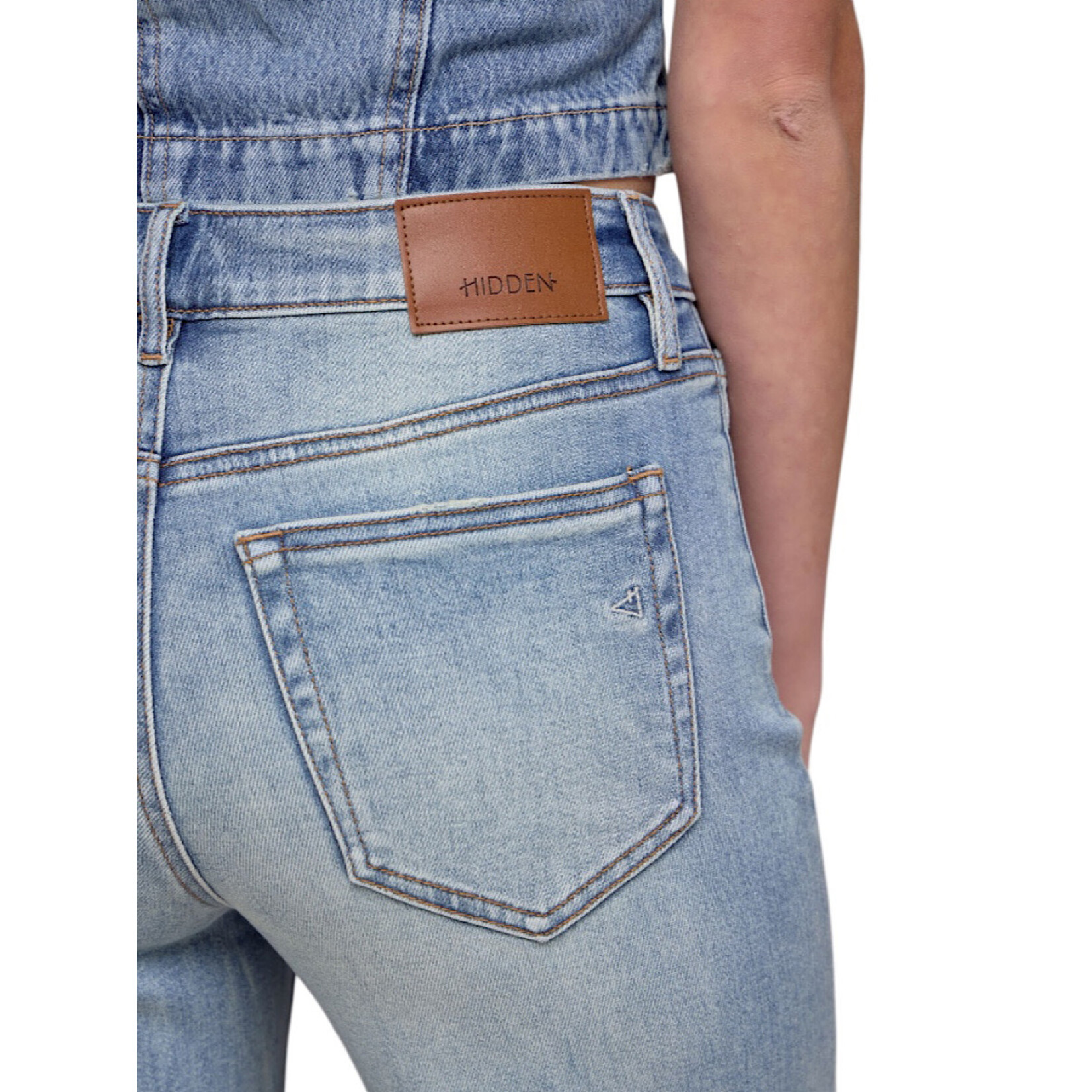 Hidden HD1725WSC-VT Vintage Ella High Rise Wide Straight with 4" Wide Cuff