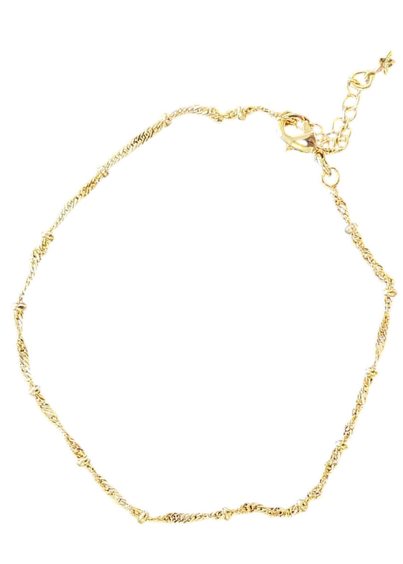 Gold RIbbon 18k Gold Filled Anklet