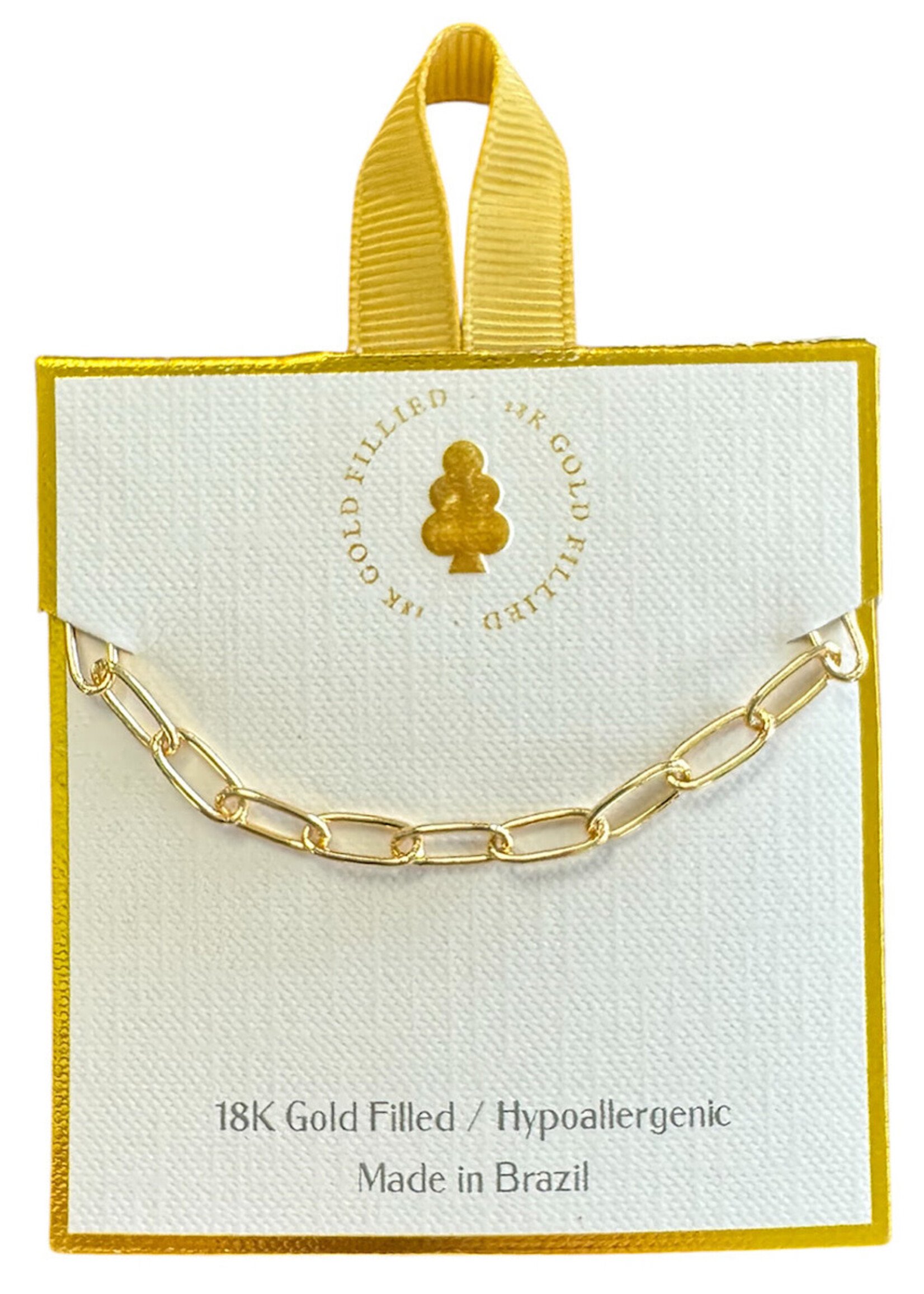 Gold RIbbon 18k Gold Filled Anklet