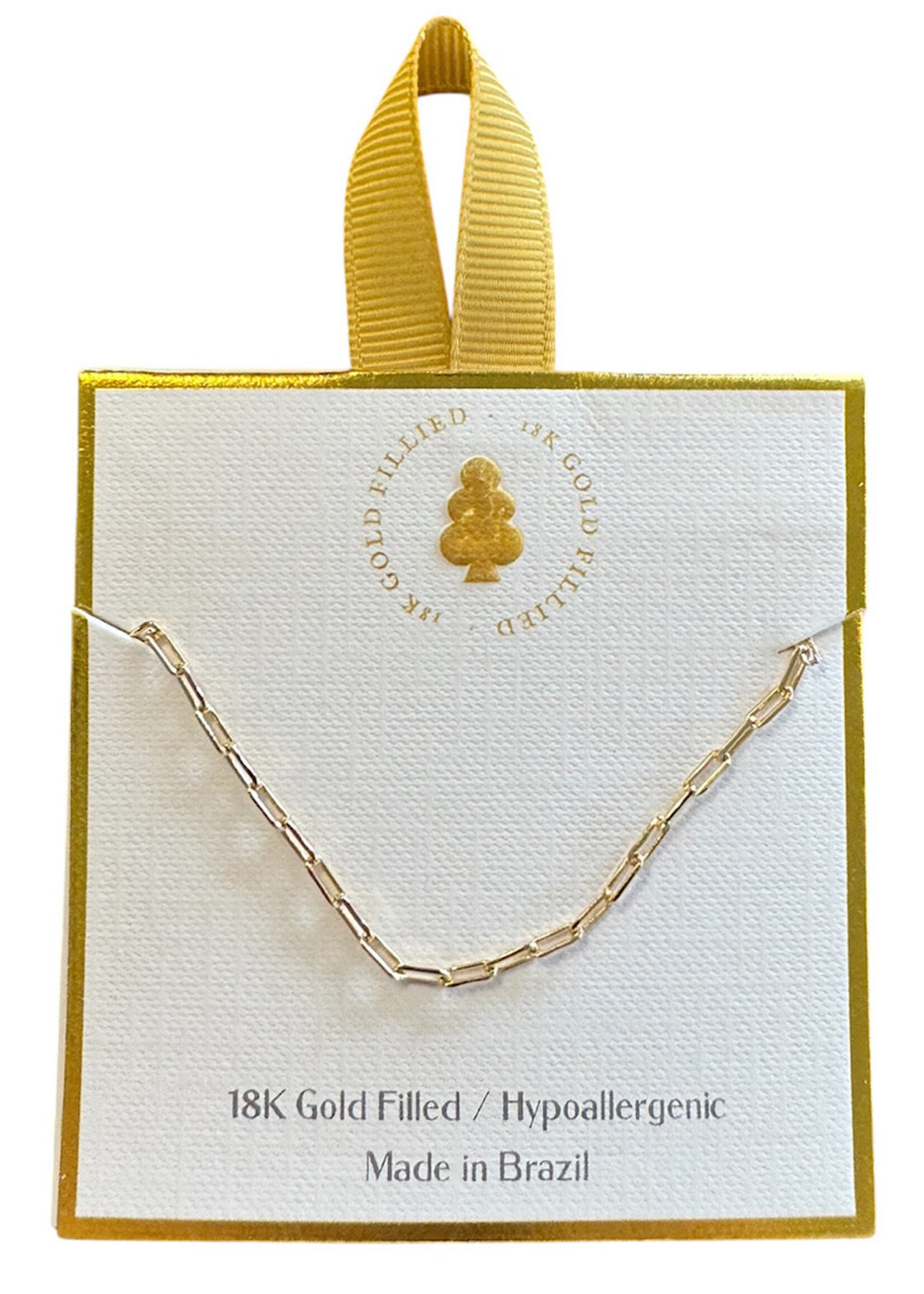 Gold RIbbon 18k Gold Filled Anklet