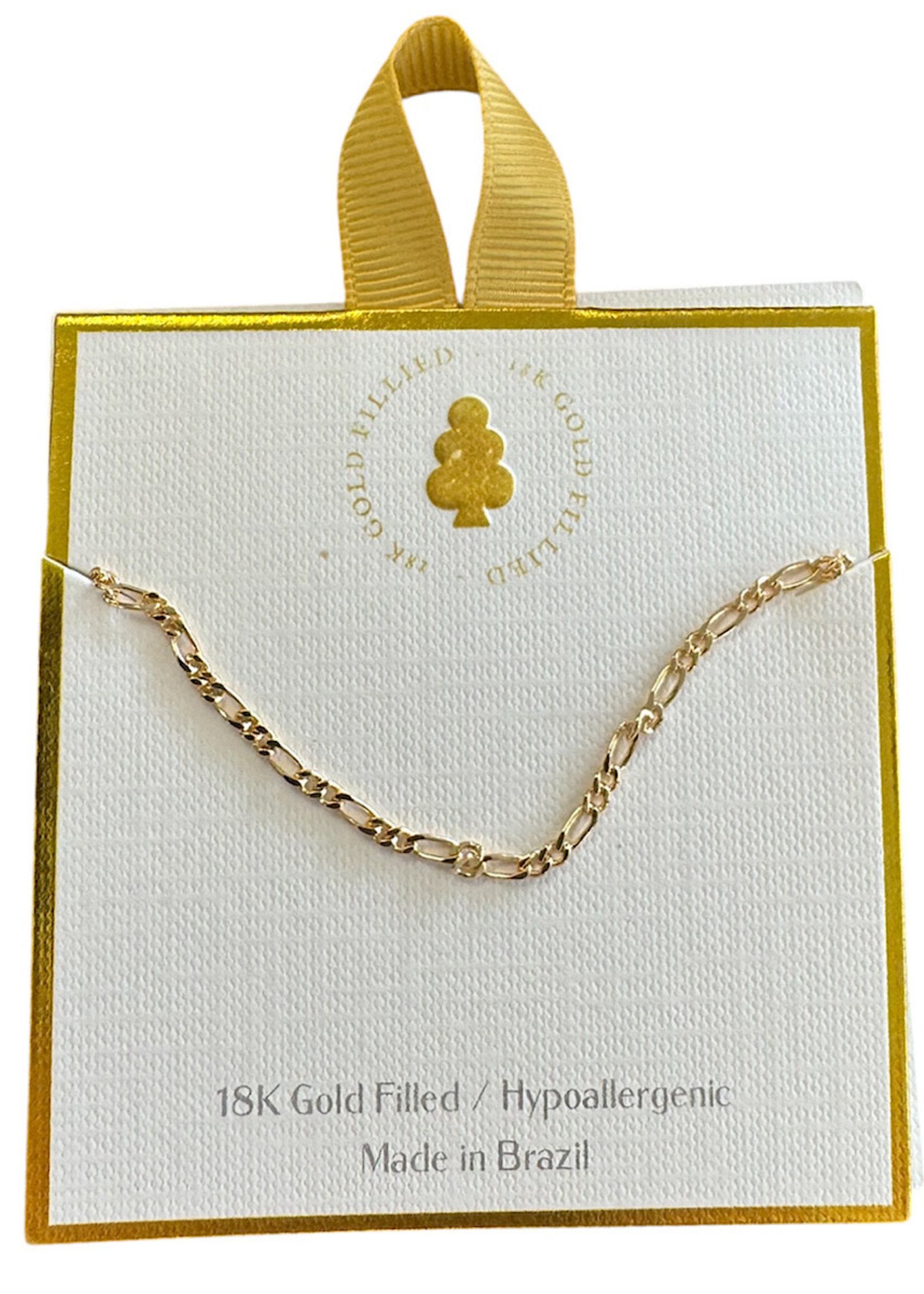 Gold RIbbon 18k Gold Filled Anklet