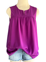 Plum V-Neck Tank Size Large -RF