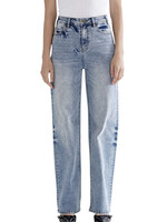 Mica Denim MICA MDP-T3212 Blue-Gray Super High Straight Leg w/ Loose Fit