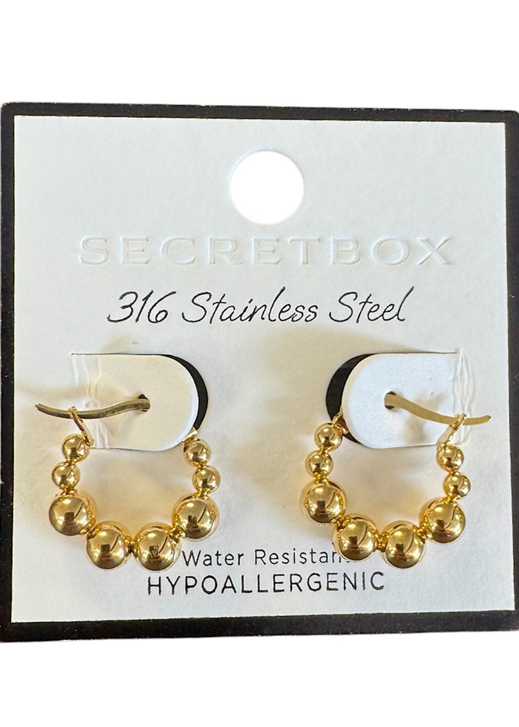 Secret Box Gold Hoop