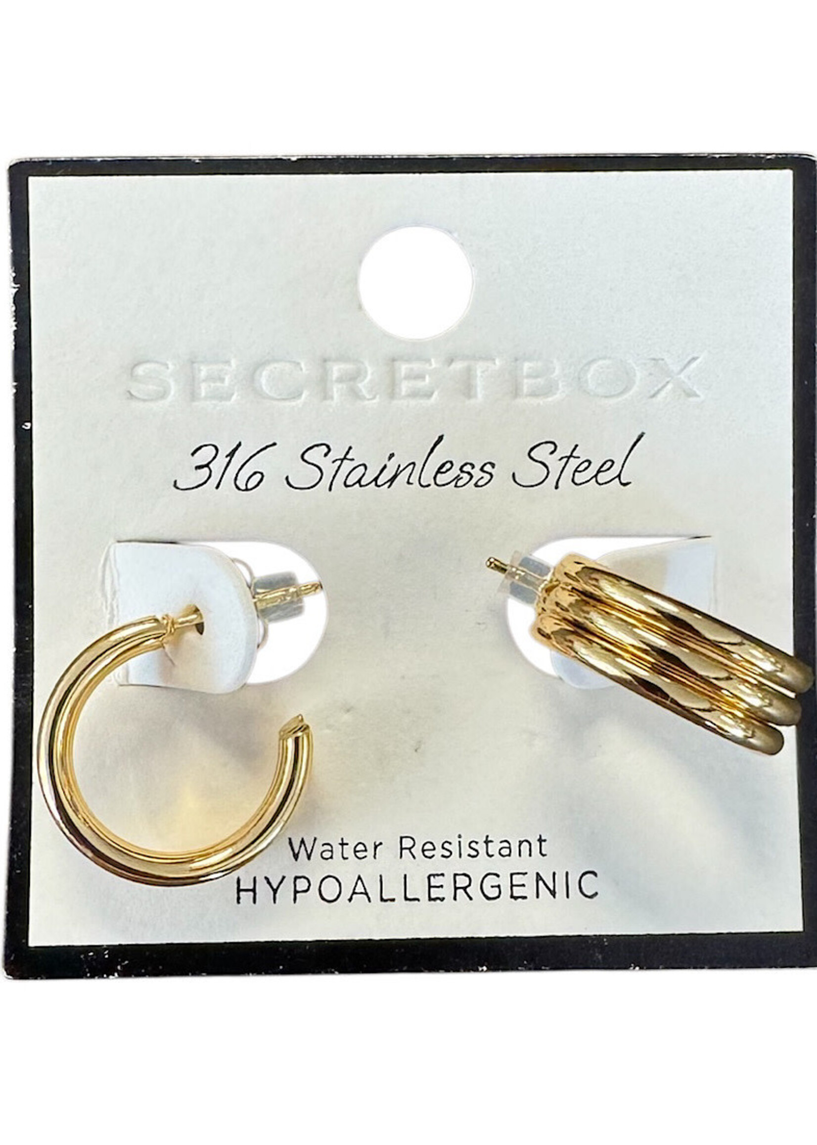 Secret Box Gold Hoop