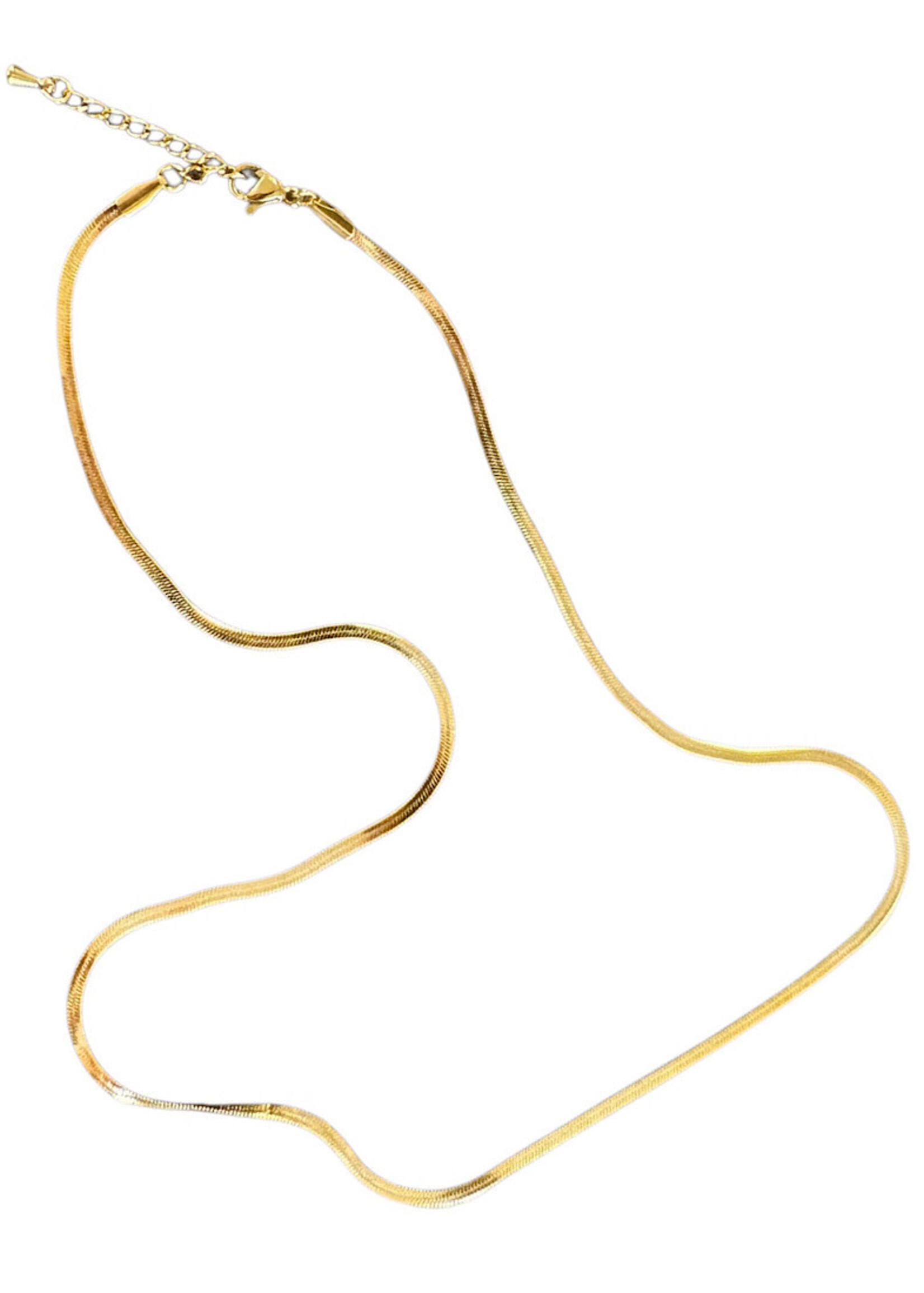 Secret Box Gold Herringbone Chain 316 Stainless Steel Thin