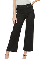 Mica Denim MICA MDP-W019BK Black Beauty Wide Leg Crop