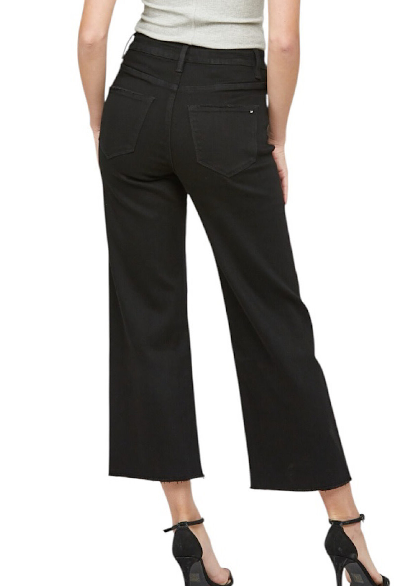 Mica Denim MICA MDP-W019BK Black Beauty Wide Leg Crop