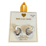 Yellow Ribbon Thick Hoop Small
