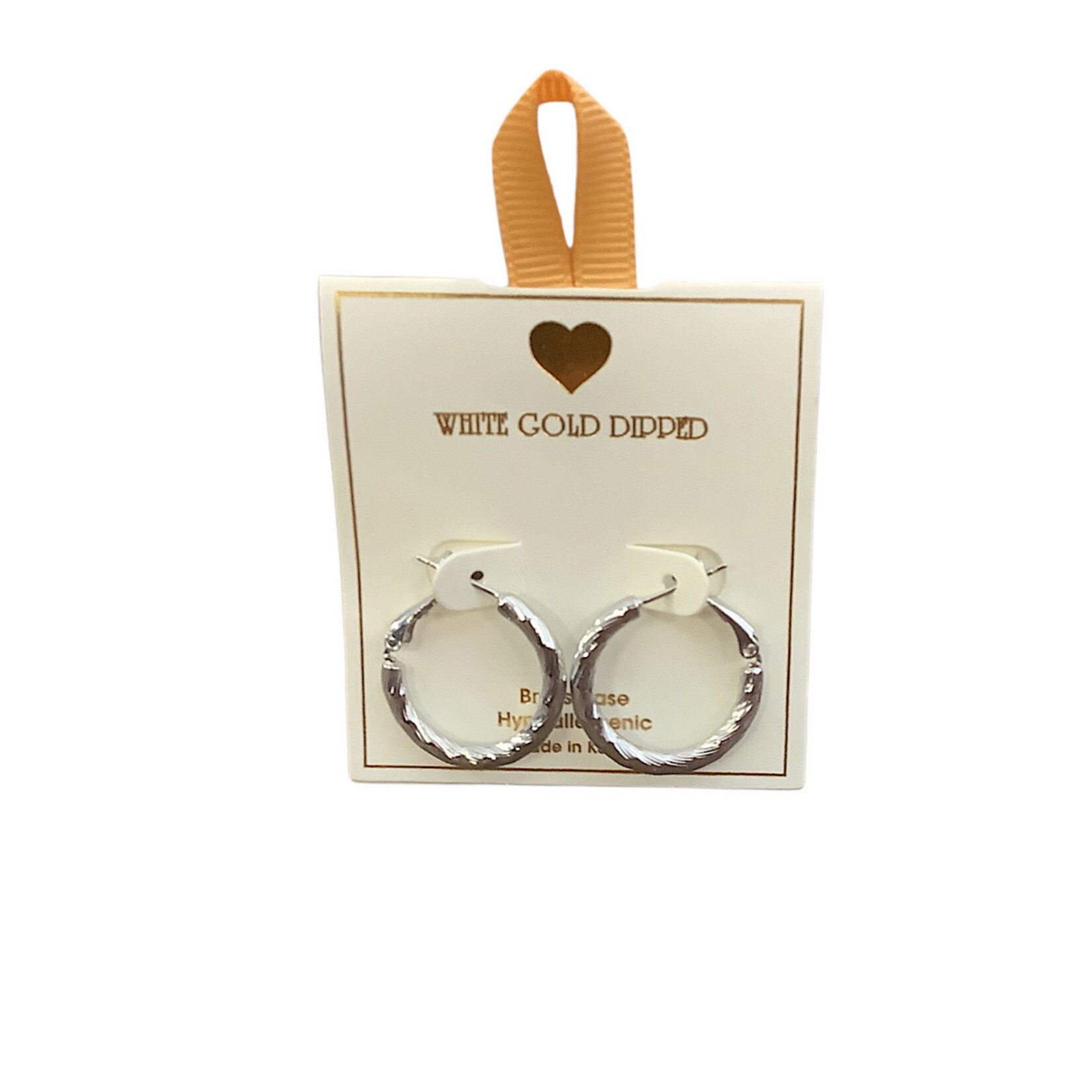 Yellow Ribbon Textured Hoop