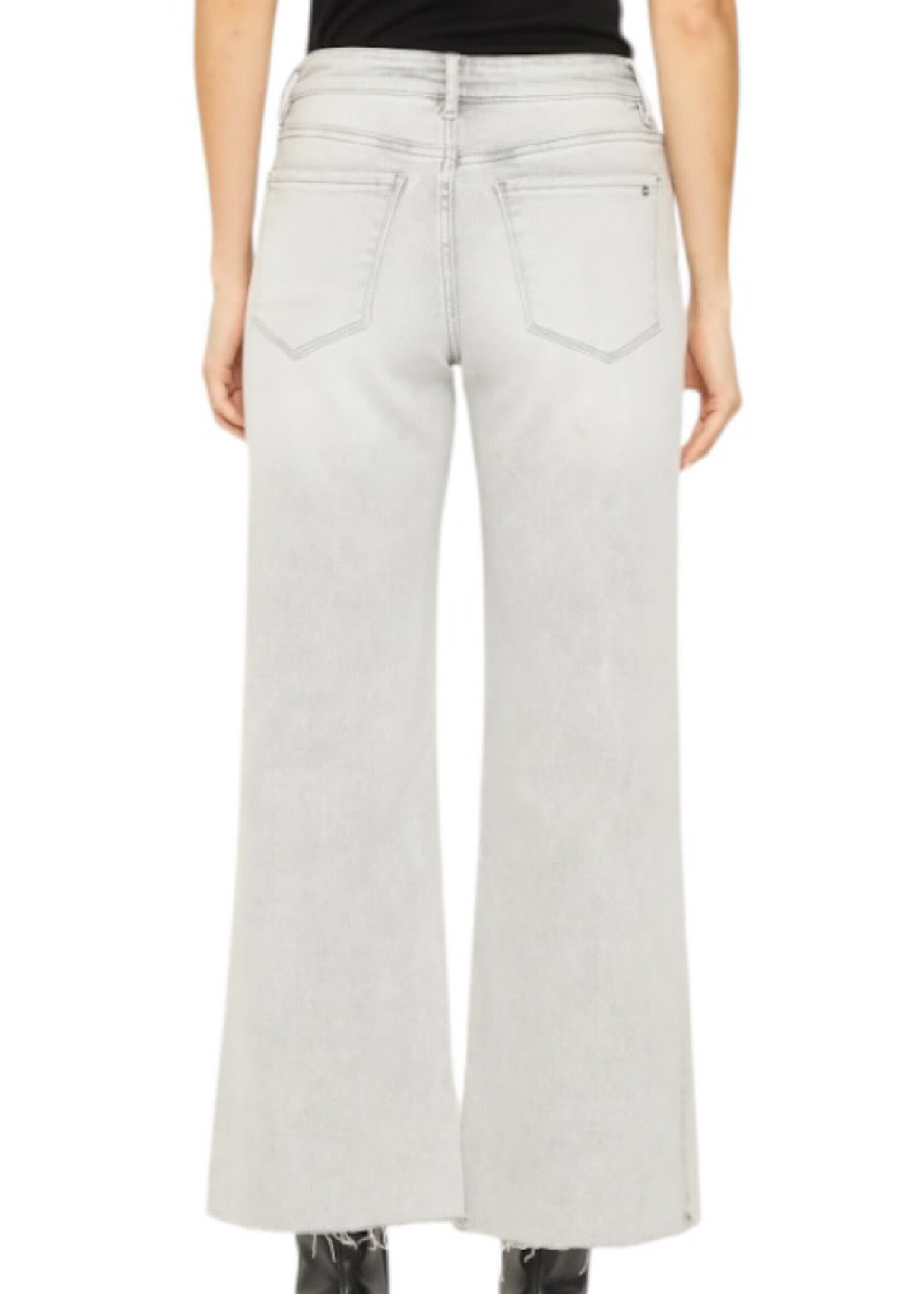 Mica Denim MICA MTT-W3280 Arsenic Mid Rise Wide Leg Tummy Tuck