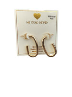 Yellow Ribbon Rectangle Hoops