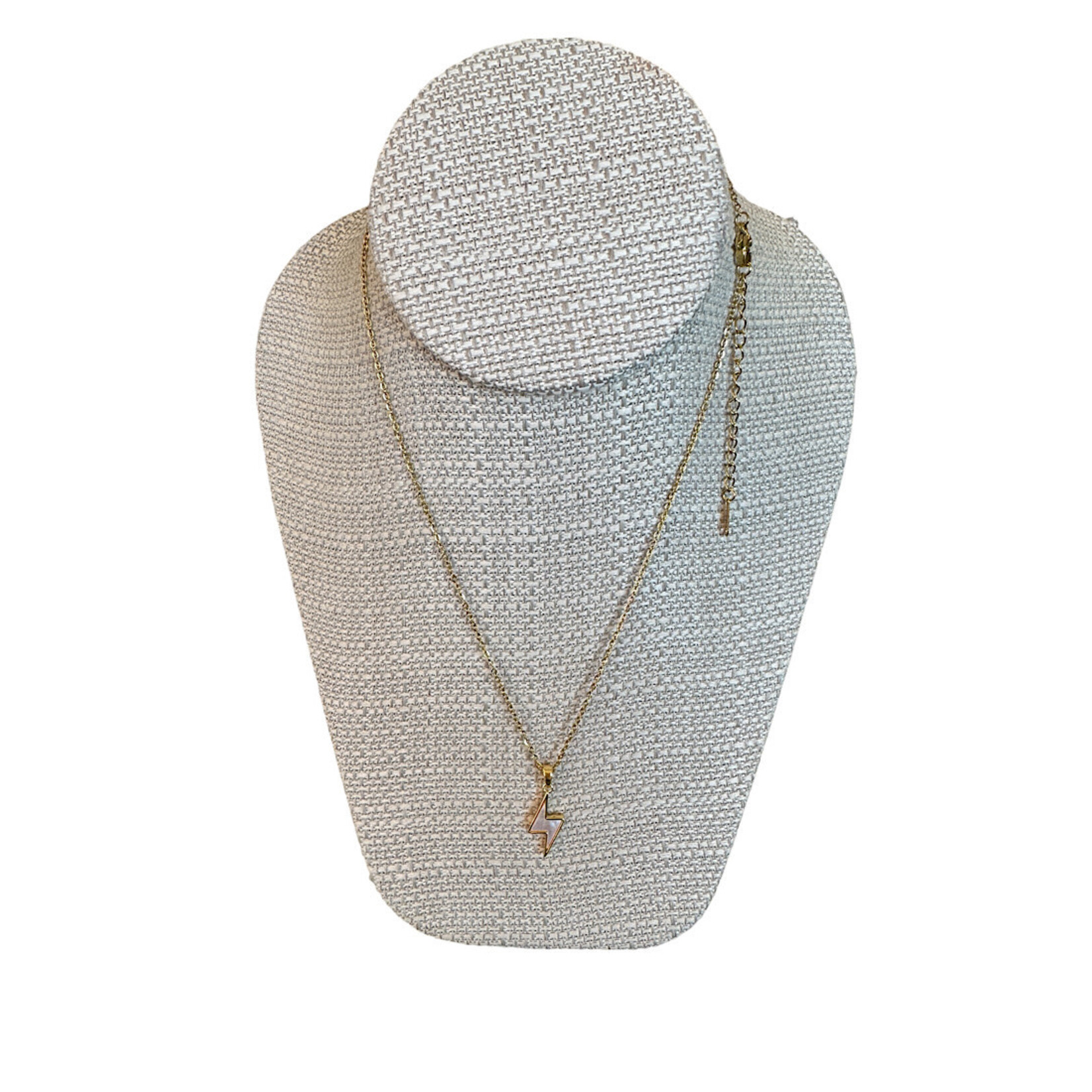 Lighting Bolt Necklace Gold