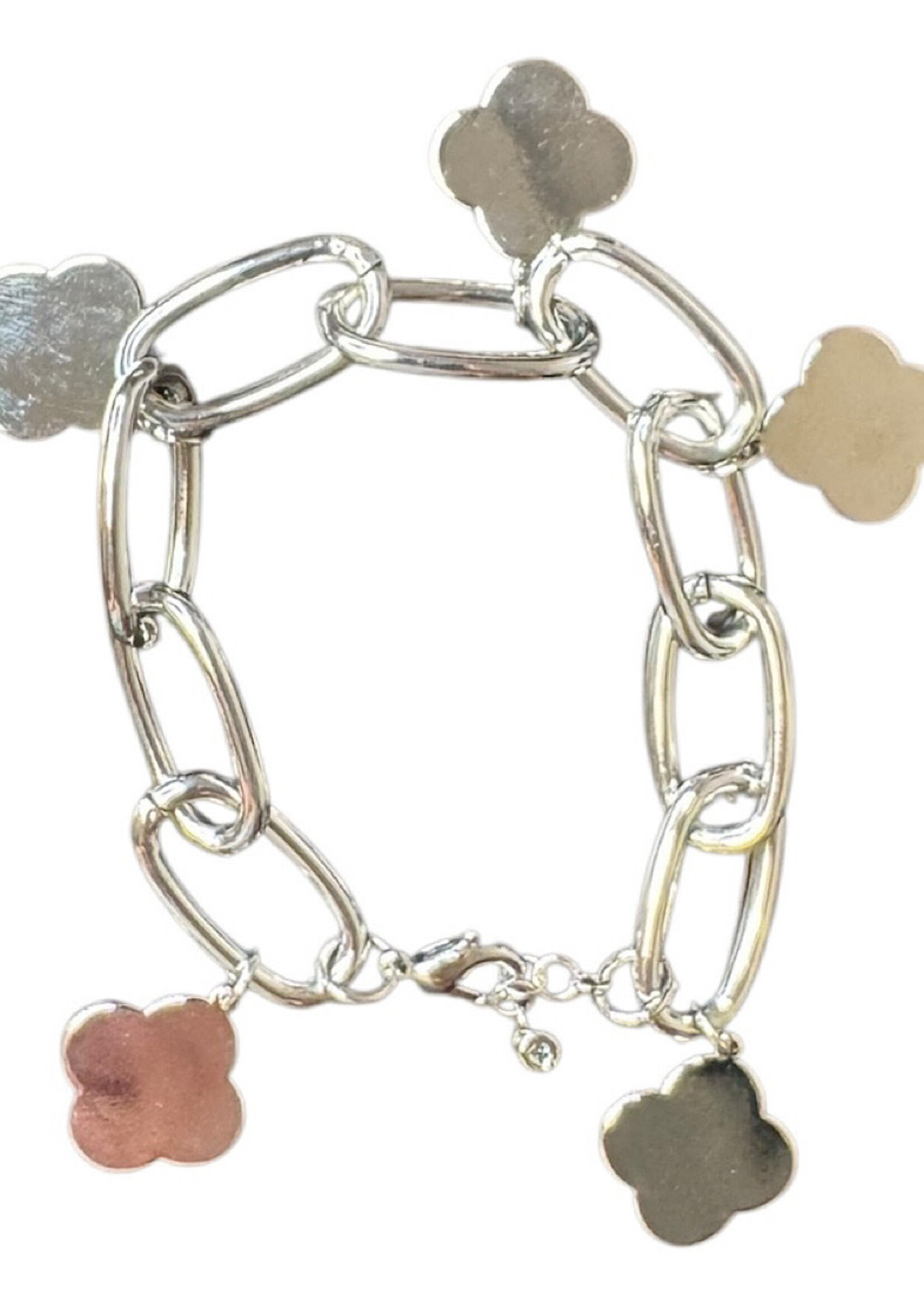 Vancleef Dupe 14K Dipped Paperclip Bracelet