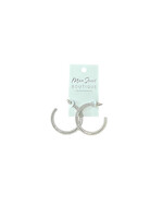 Silver Double Rope Earrings