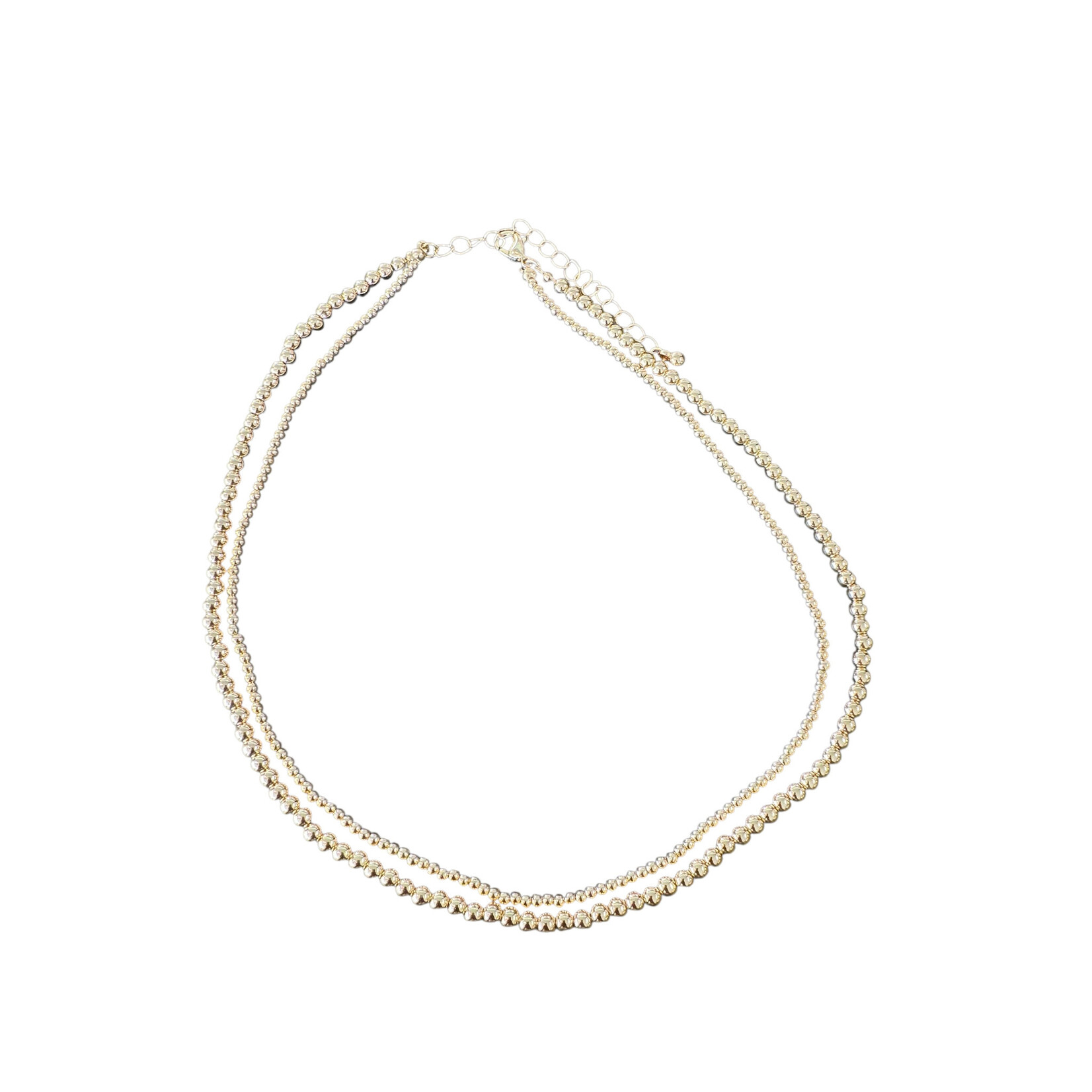 Gold Double Chain Necklace