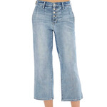 Judy Blue JB82477 HW Button Fly Vintage Wash Cropped Wide Leg