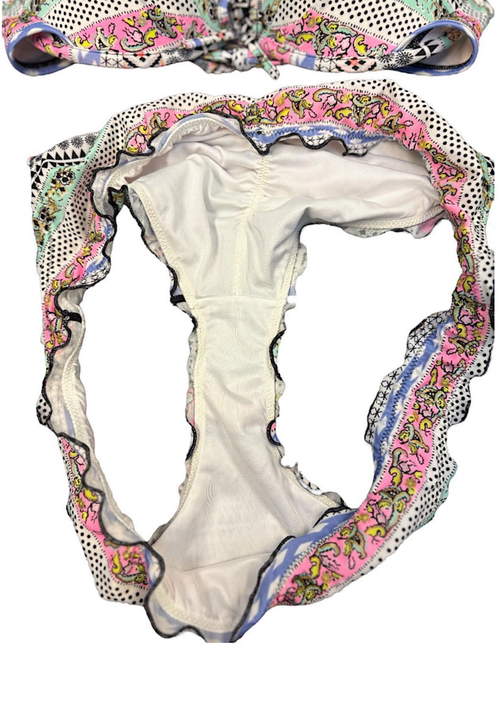 Victoria's Secret Mixed Print Bombshell Two-Piece Bikini Size M/34D-RF