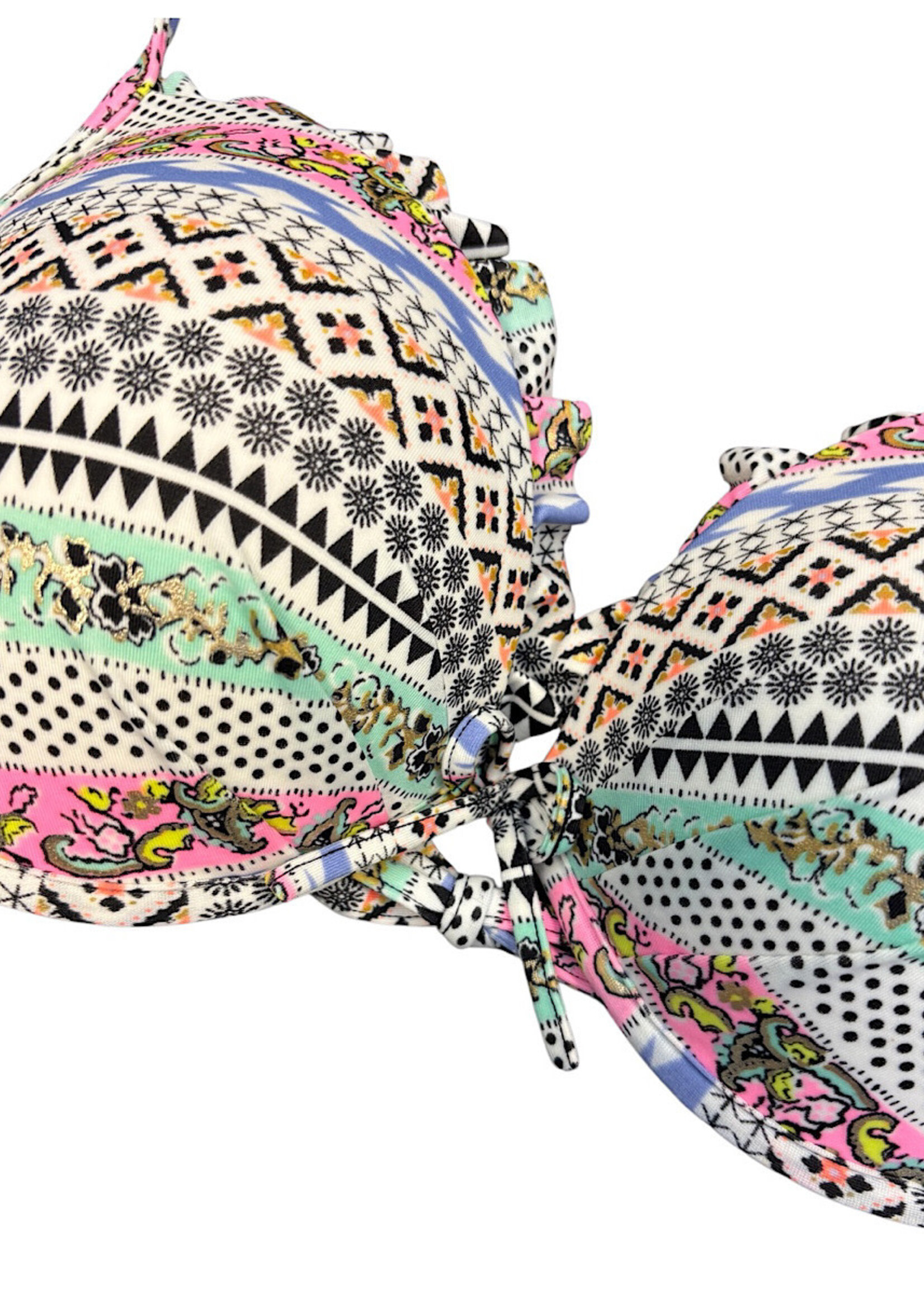 Victoria's Secret Mixed Print Bombshell Two-Piece Bikini Size M/34D-RF