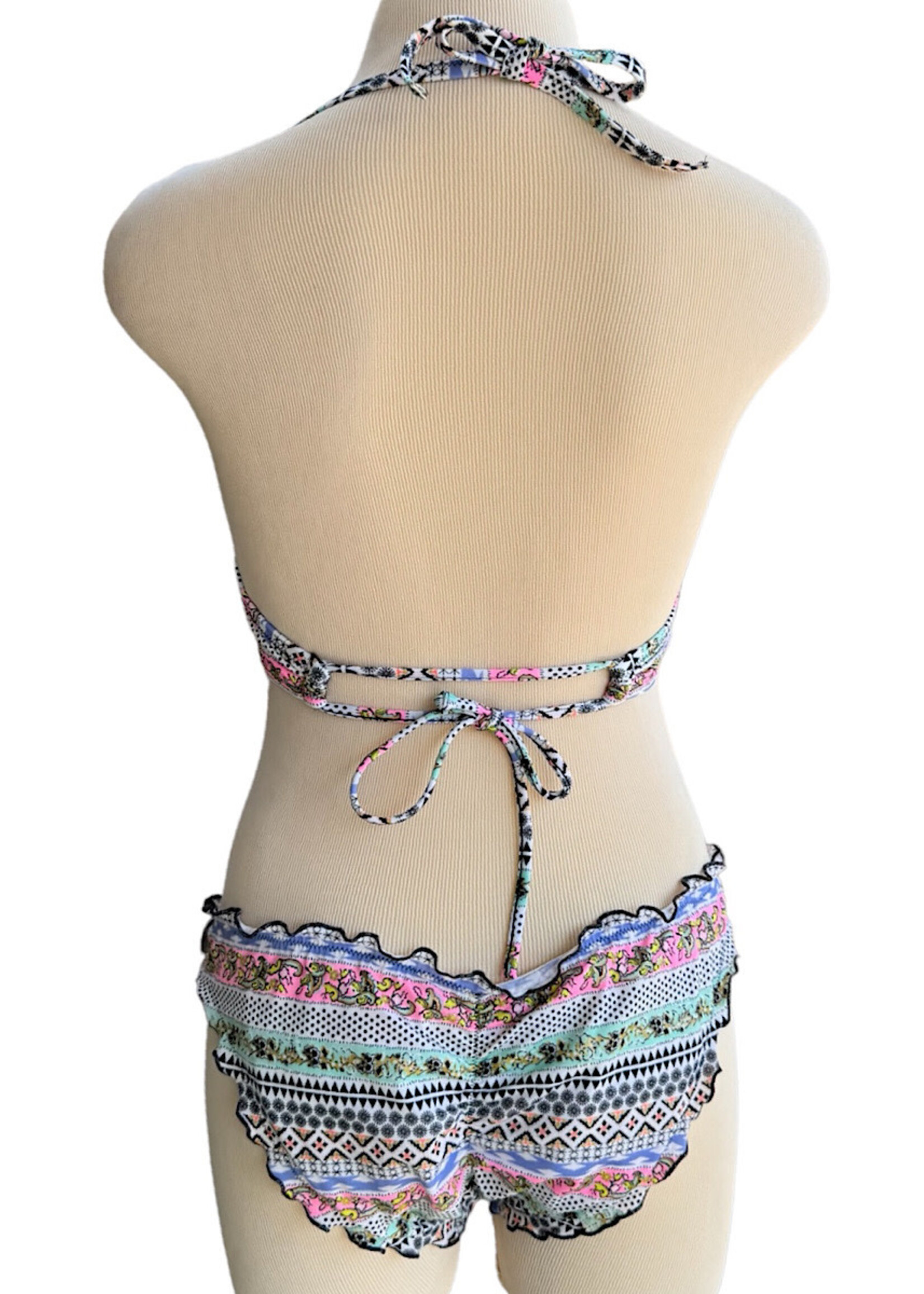 Victoria's Secret Mixed Print Bombshell Two-Piece Bikini Size M/34D-RF