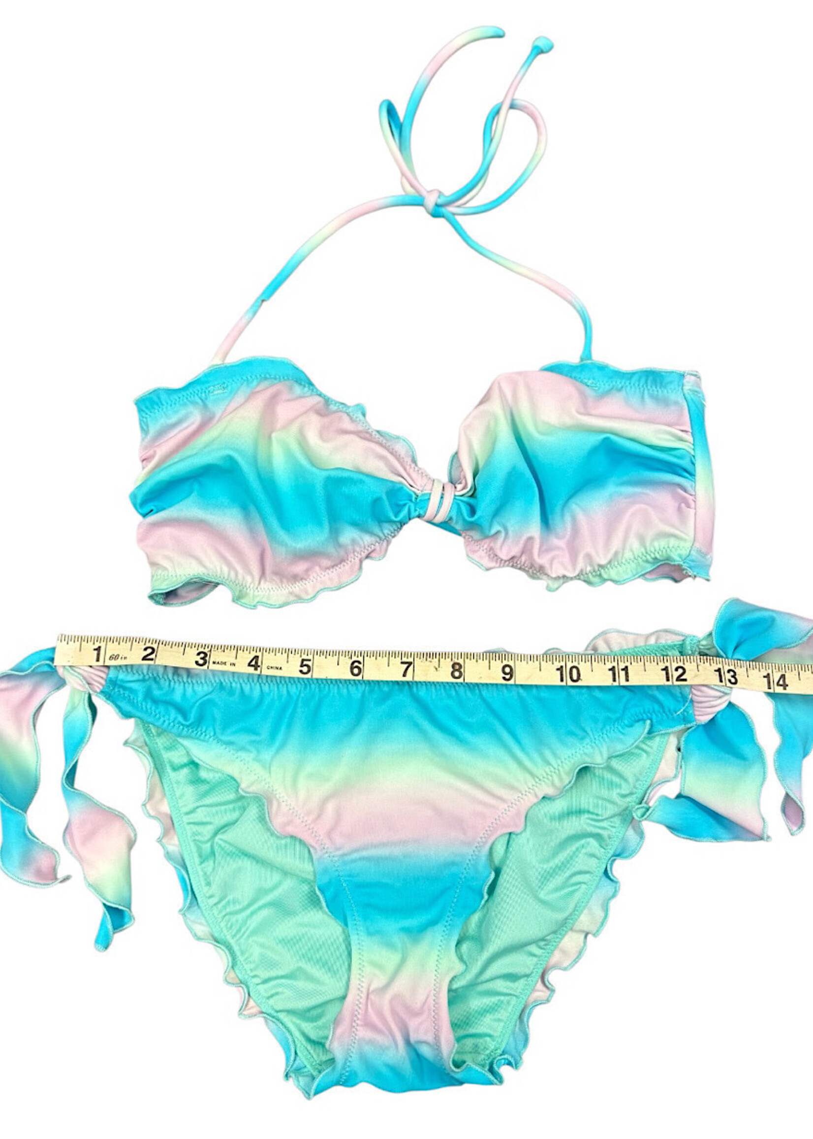 Victoria's Secret Tie Dye Two Piece Bikini Size M & L -RF