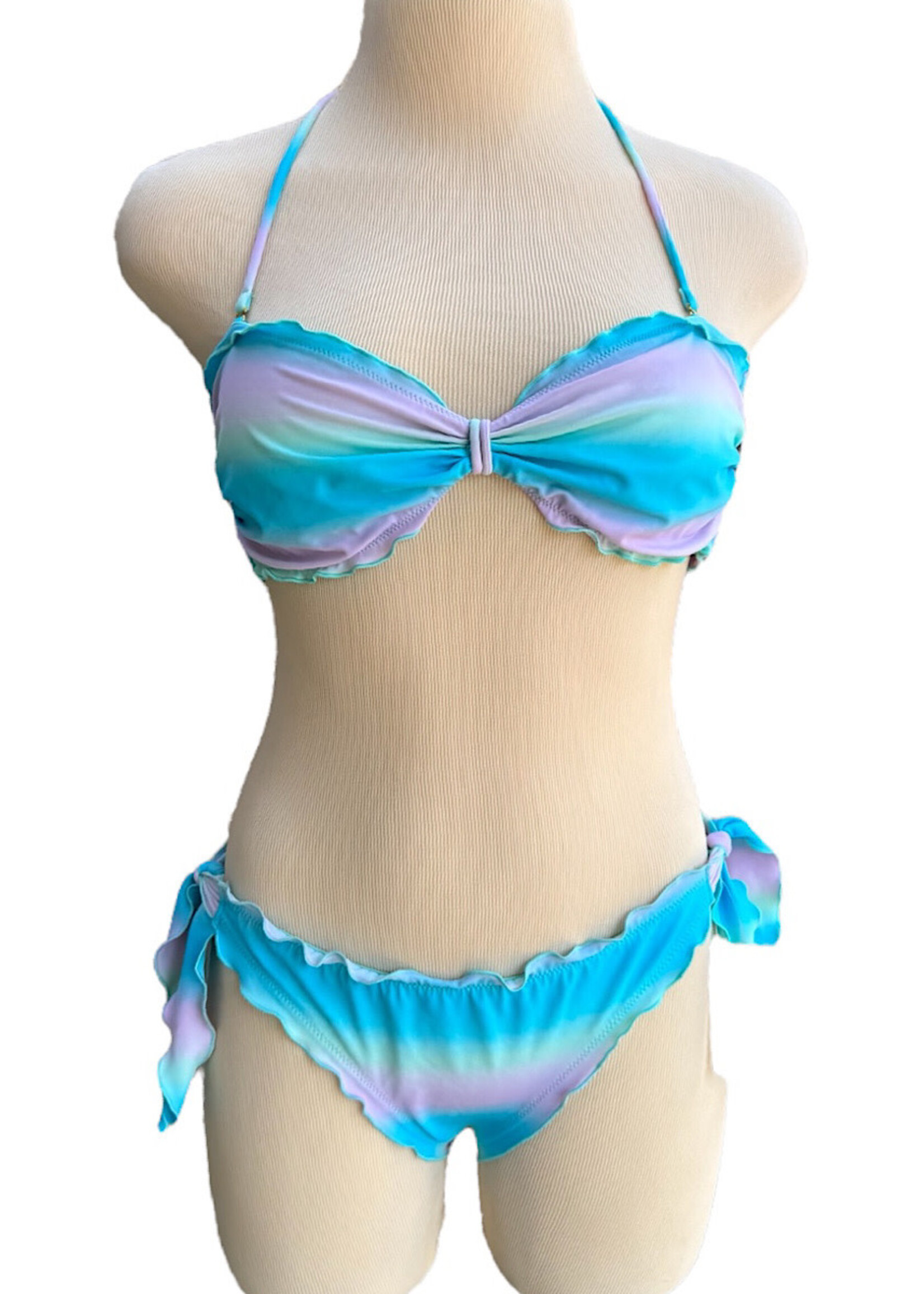 Victoria's Secret Tie Dye Two Piece Bikini Size M & L -RF
