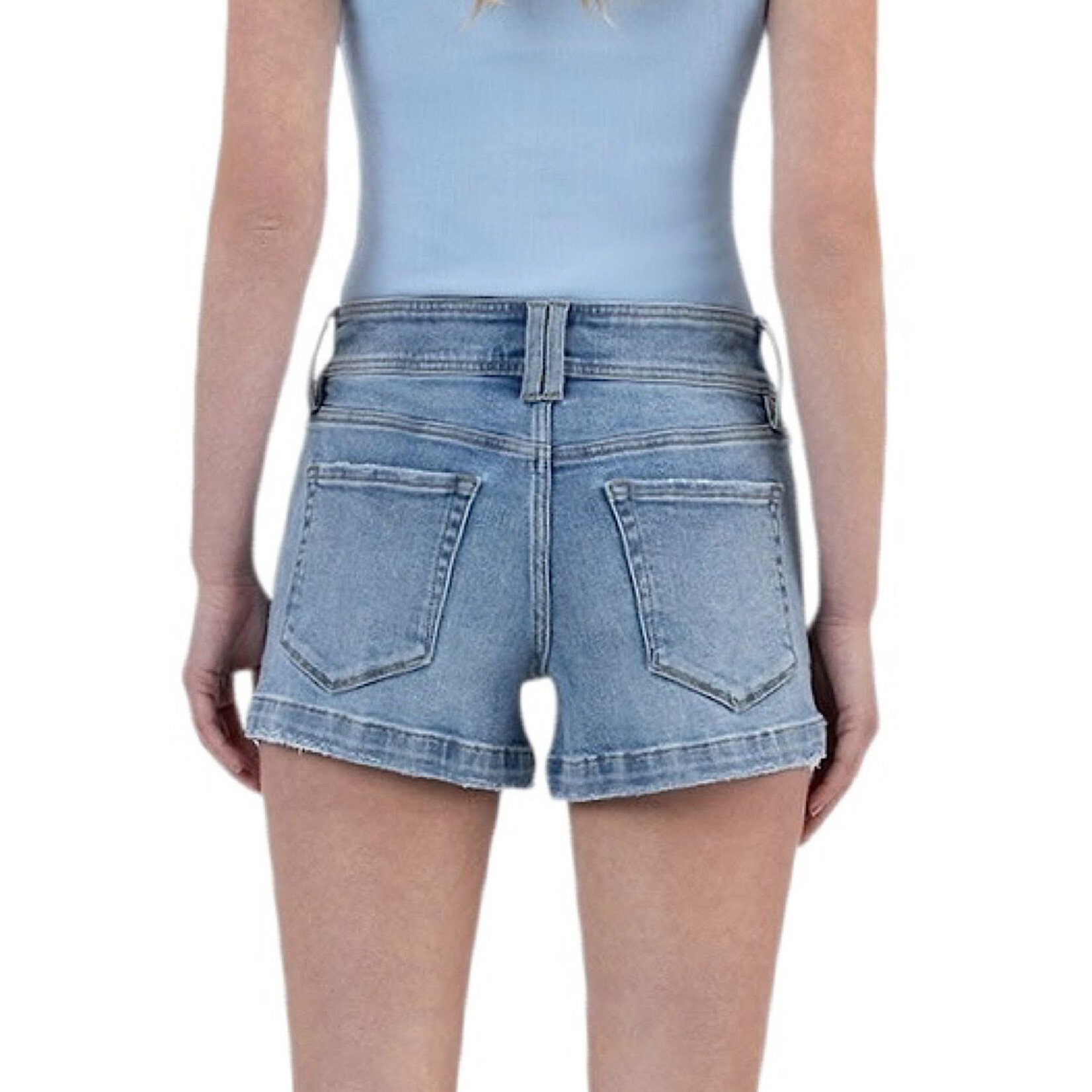 LV1637 H/R 2 Button Waistband Shorts