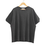 Black Mineral Washed Oversized Crew Neck Tee