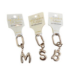 Initial Chain Charm Gold 3 inch
